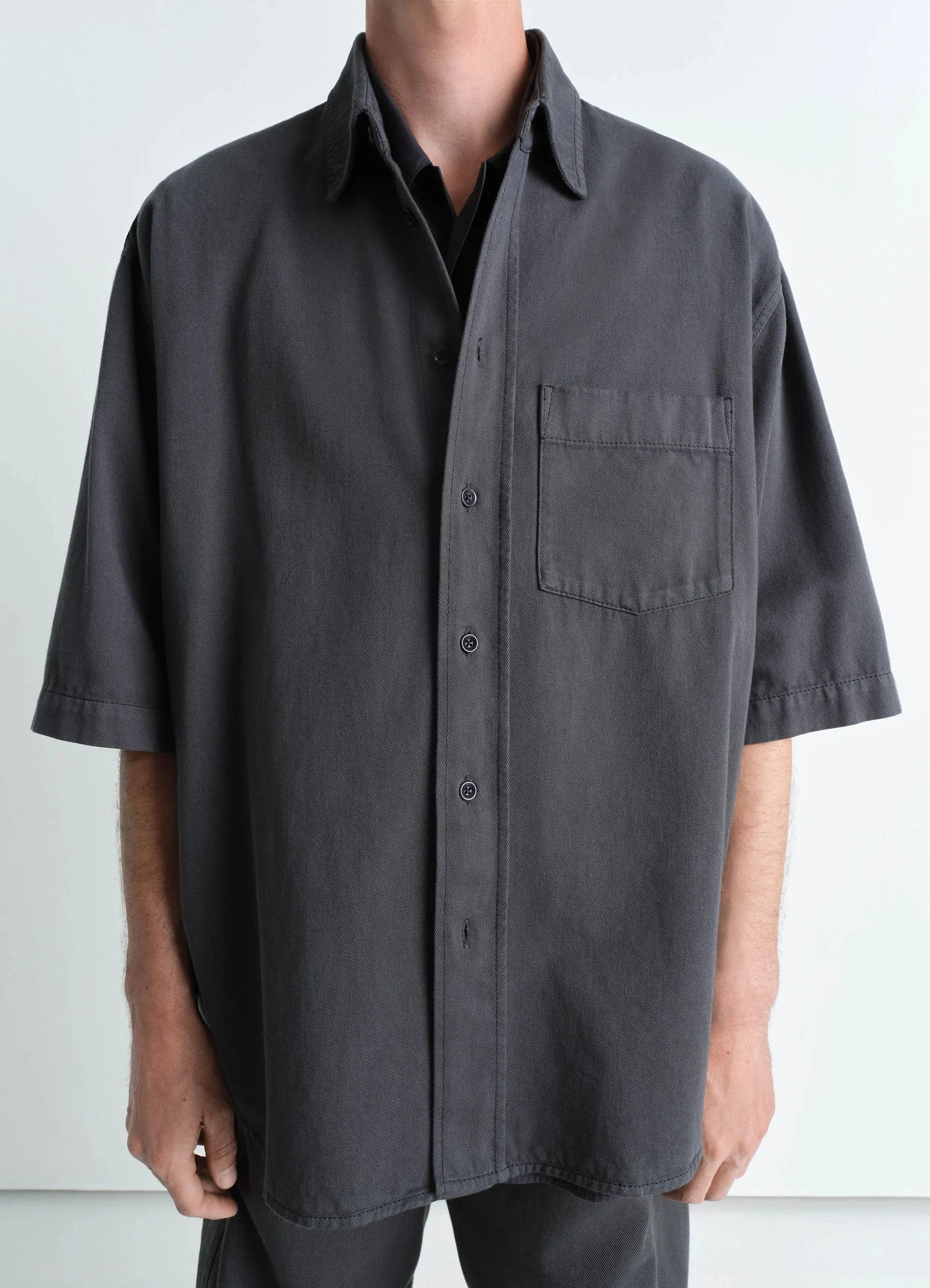 SHORT SLEEVE DENIM SHIRT sold by Lemaire product image thumbnail 2