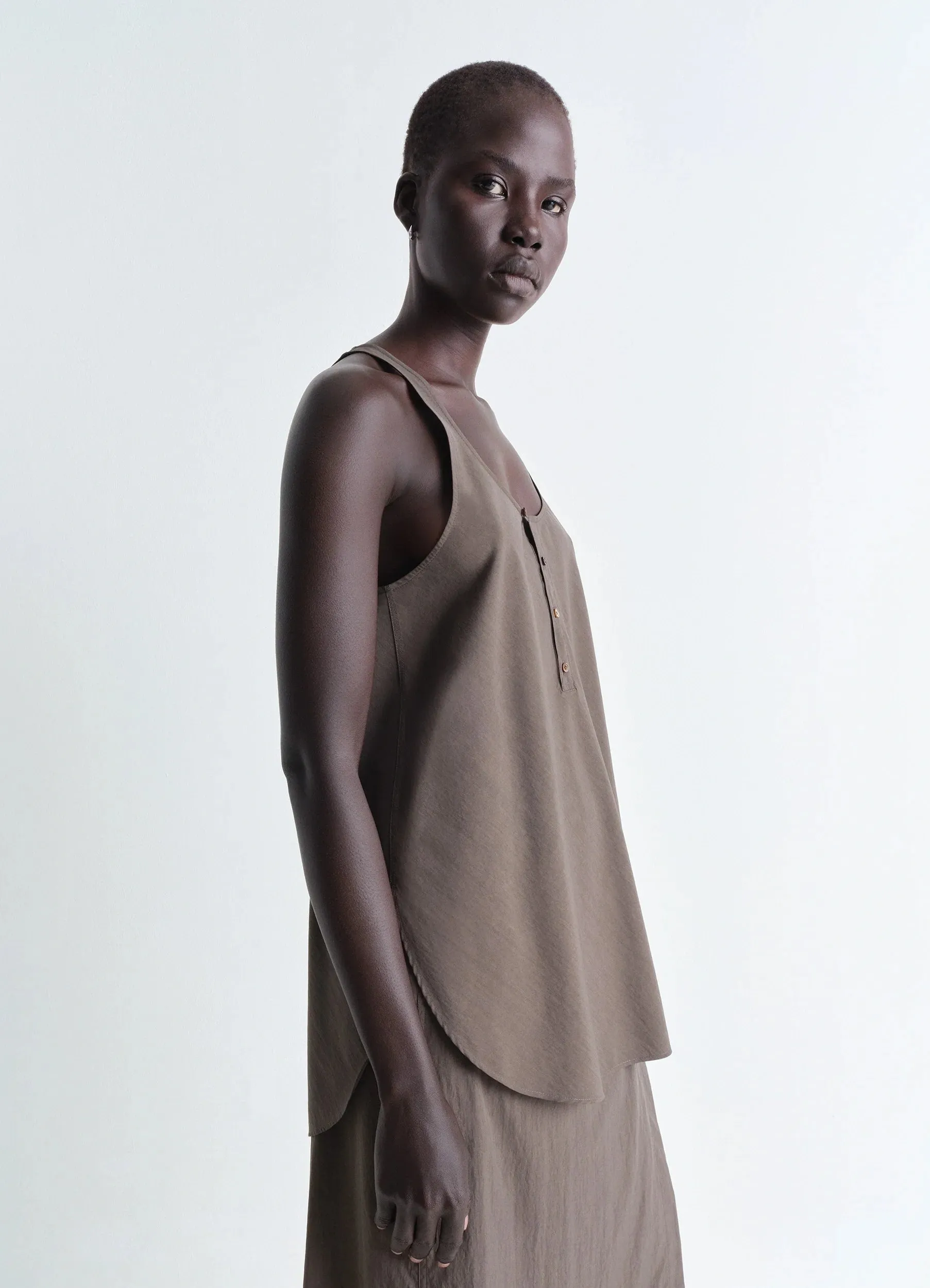 BIAS CUT TANK TOP sold by Lemaire
