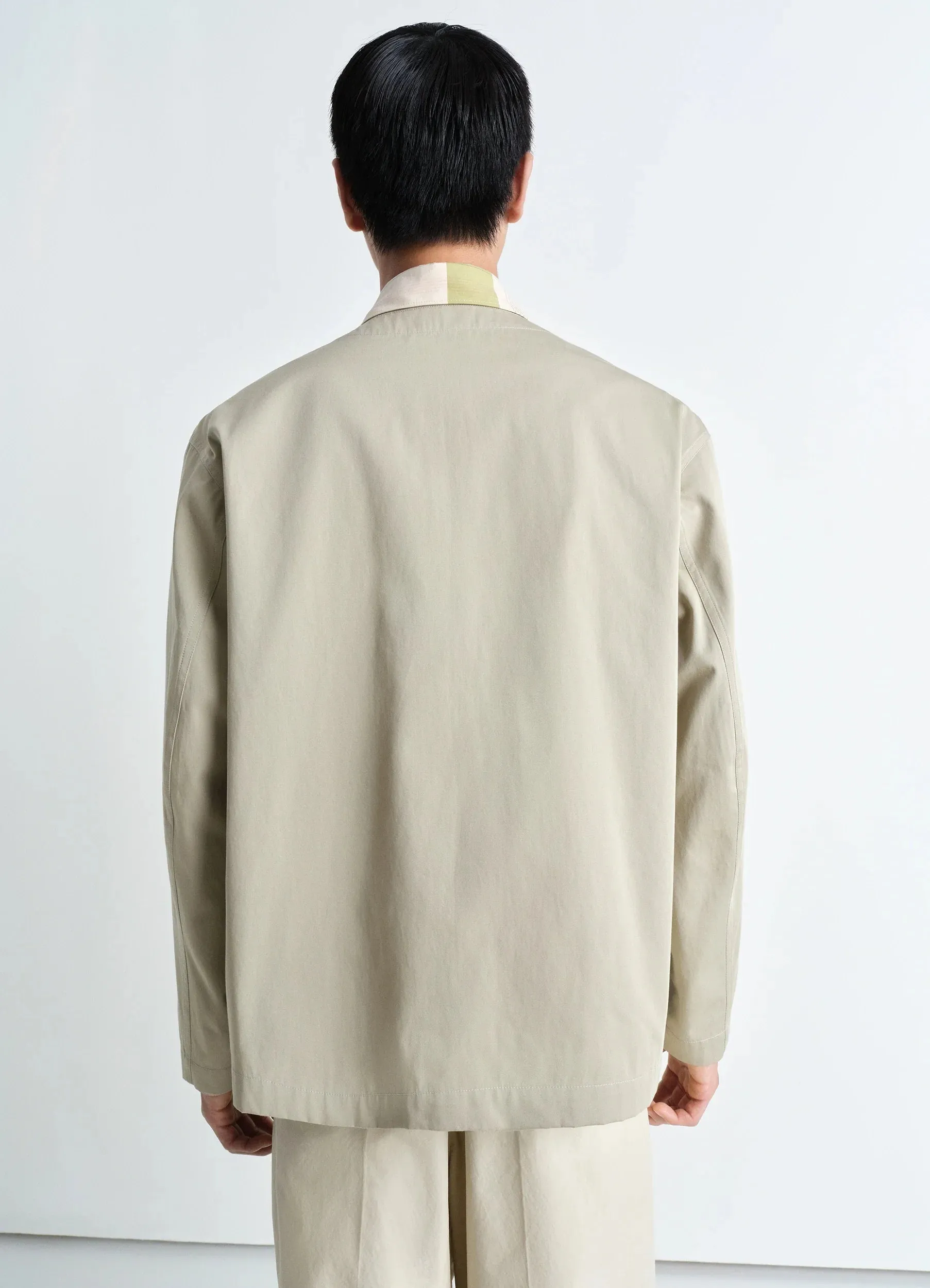 COLLARLESS OVERSHIRT sold by Lemaire product image thumbnail 3