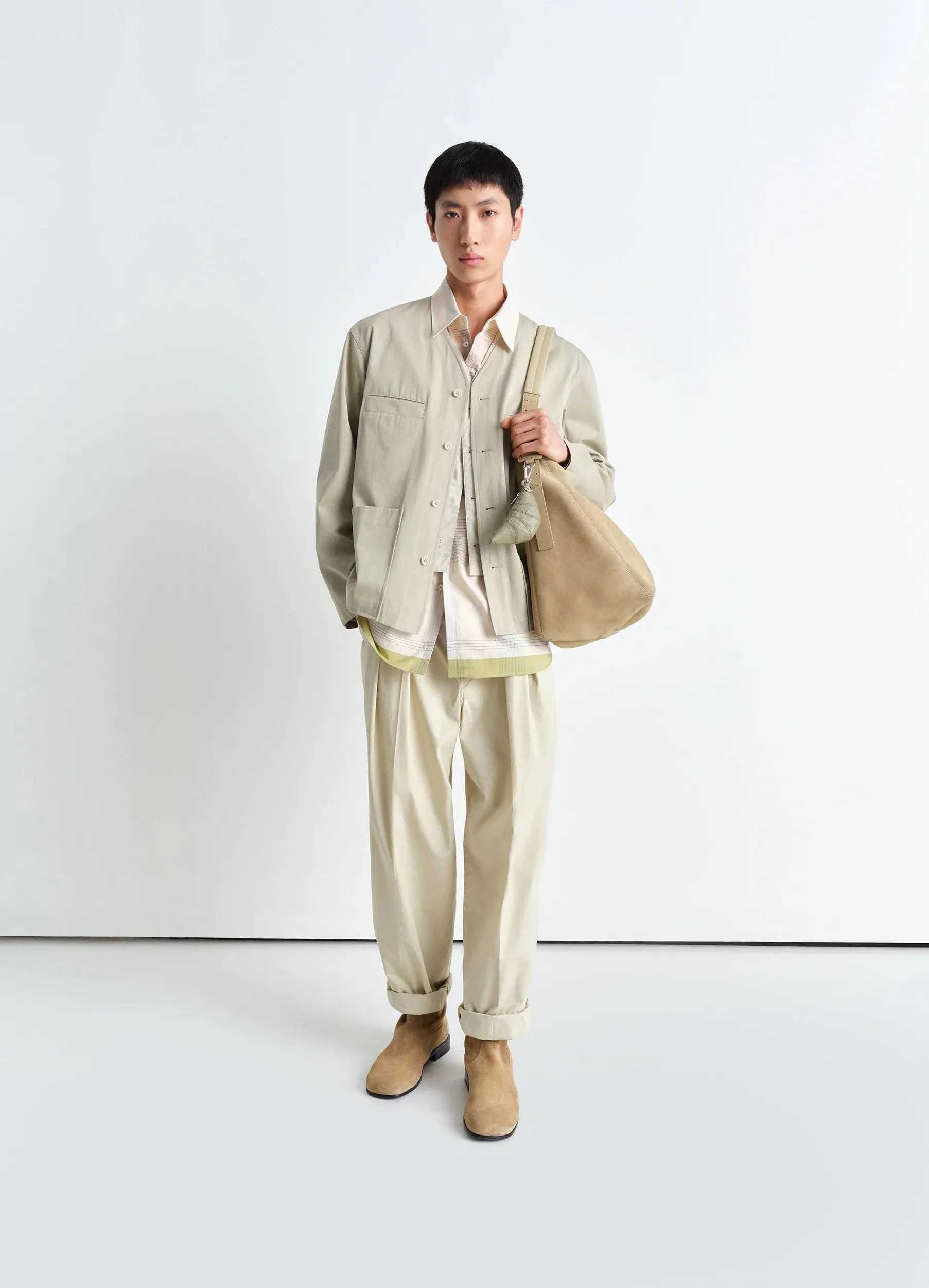 COLLARLESS OVERSHIRT sold by Lemaire product image thumbnail 4