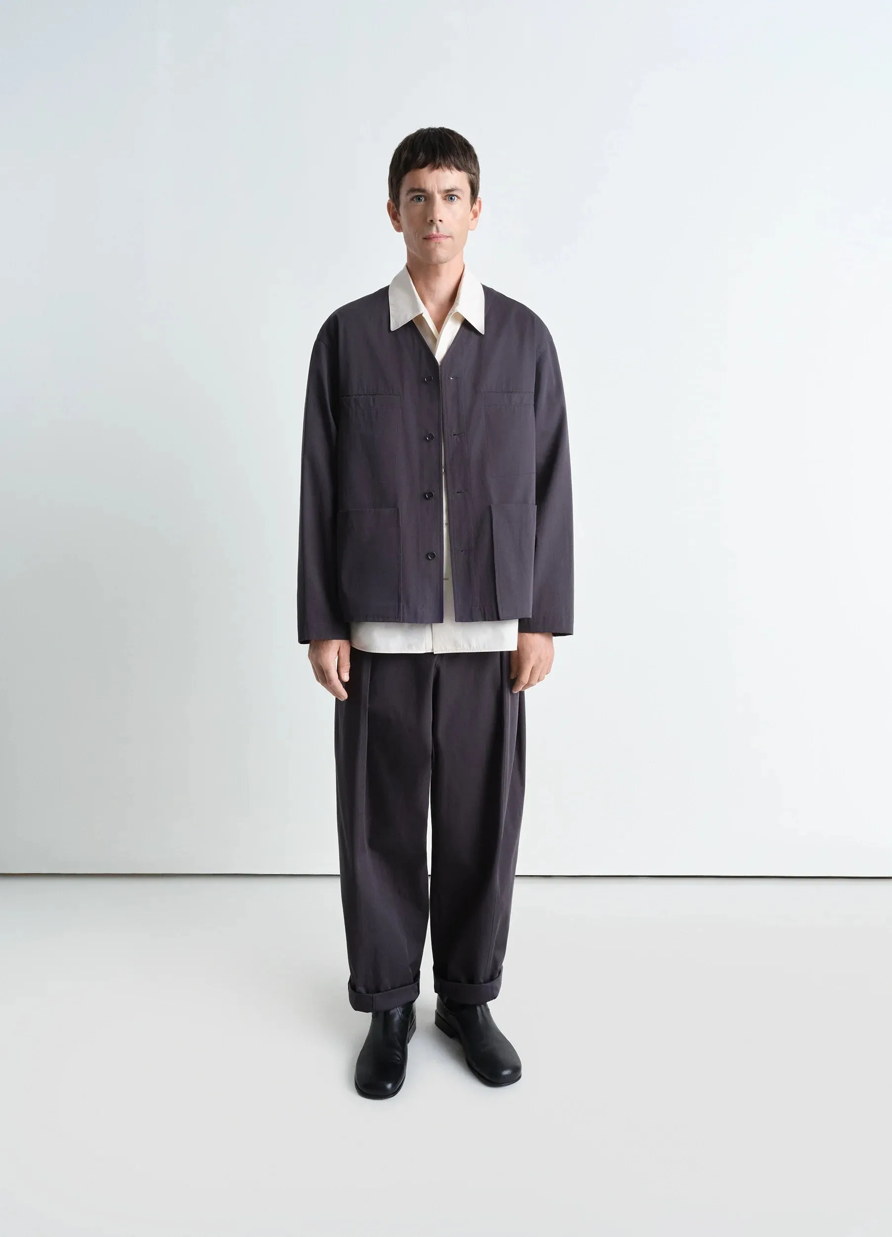 COLLARLESS OVERSHIRT sold by Lemaire product image thumbnail 4
