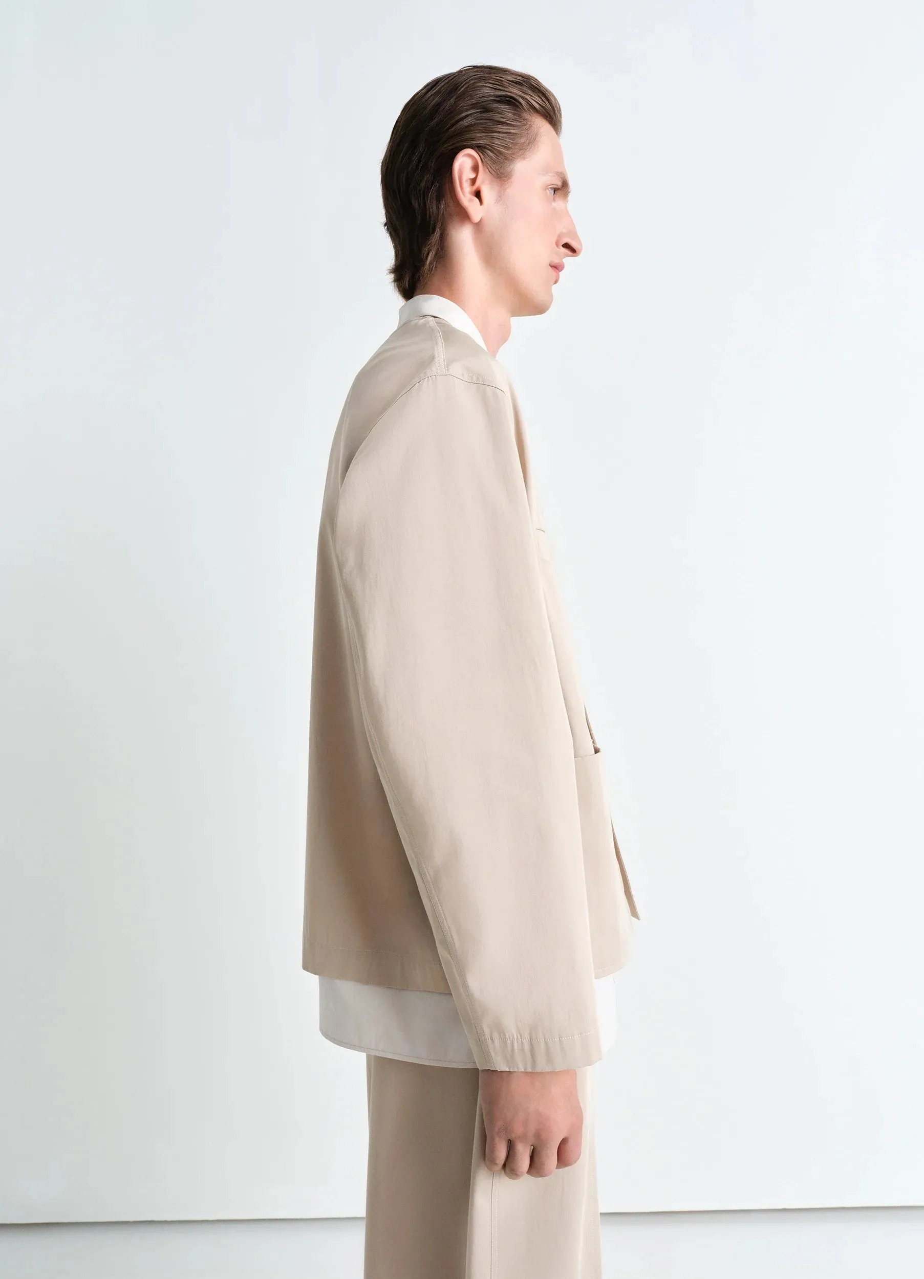 COLLARLESS OVERSHIRT sold by Lemaire product image thumbnail 4