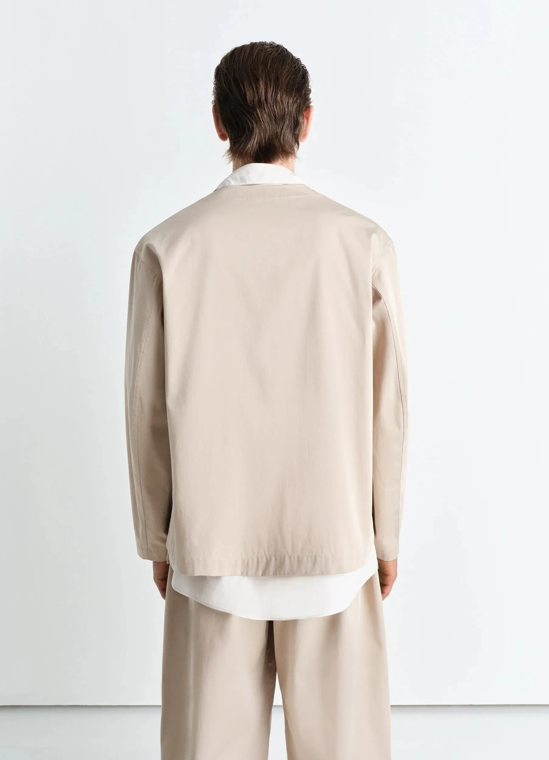 COLLARLESS OVERSHIRT sold by Lemaire product image thumbnail 3
