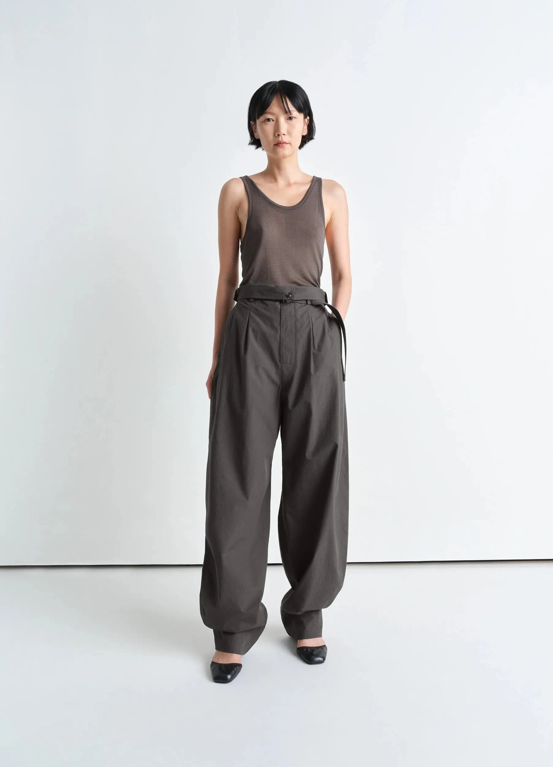 FOLDED WAISTBAND PANTS sold by Lemaire