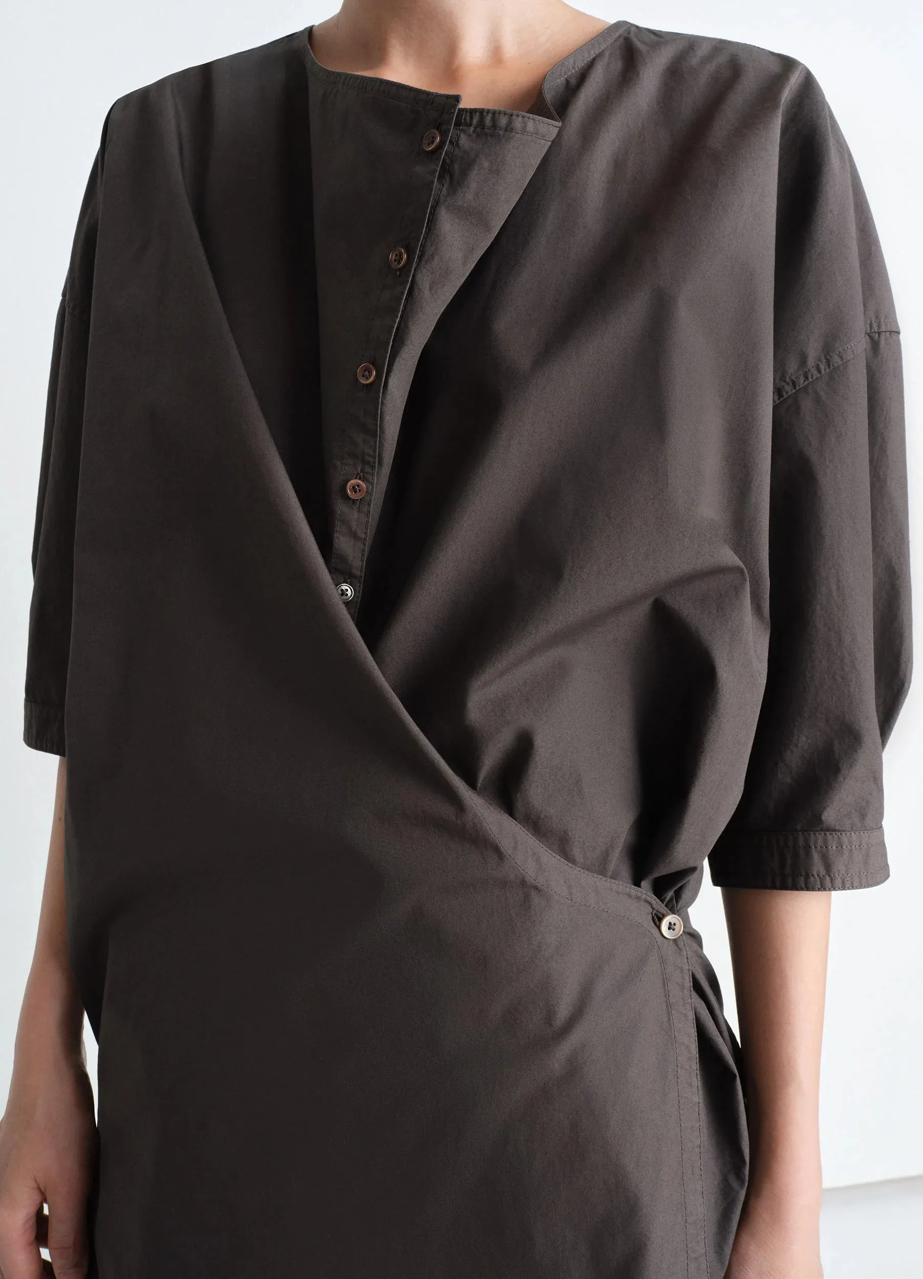 SHORT SLEEVE TWISTED SHIRT sold by Lemaire product image thumbnail 3