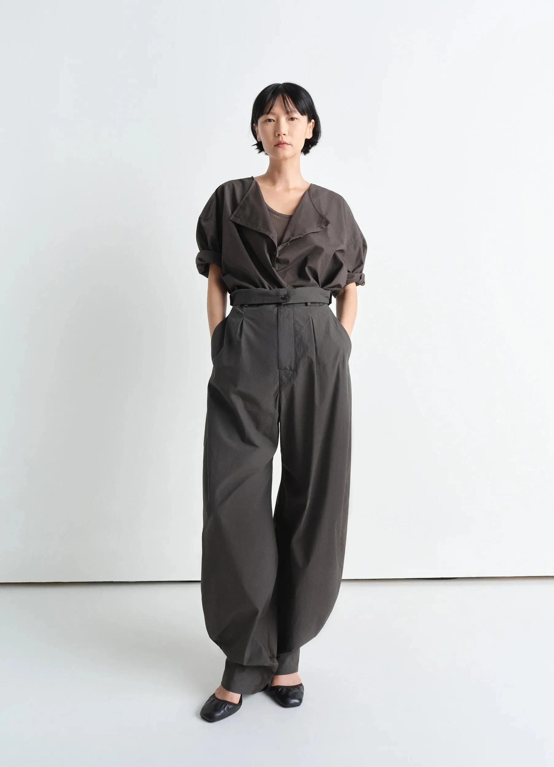 SHORT SLEEVE TWISTED SHIRT sold by Lemaire product image thumbnail 4