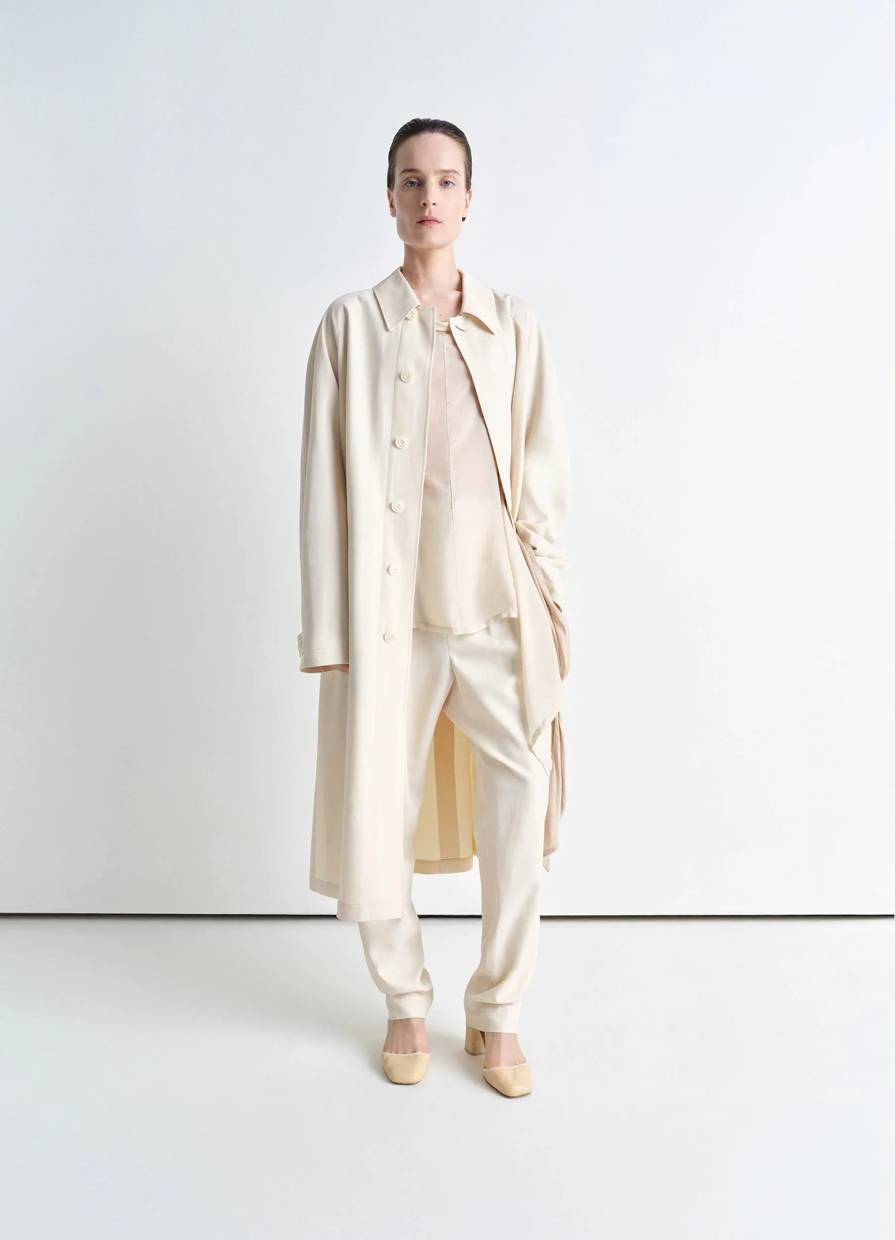 LIGHT SLITTED OVERCOAT sold by Lemaire