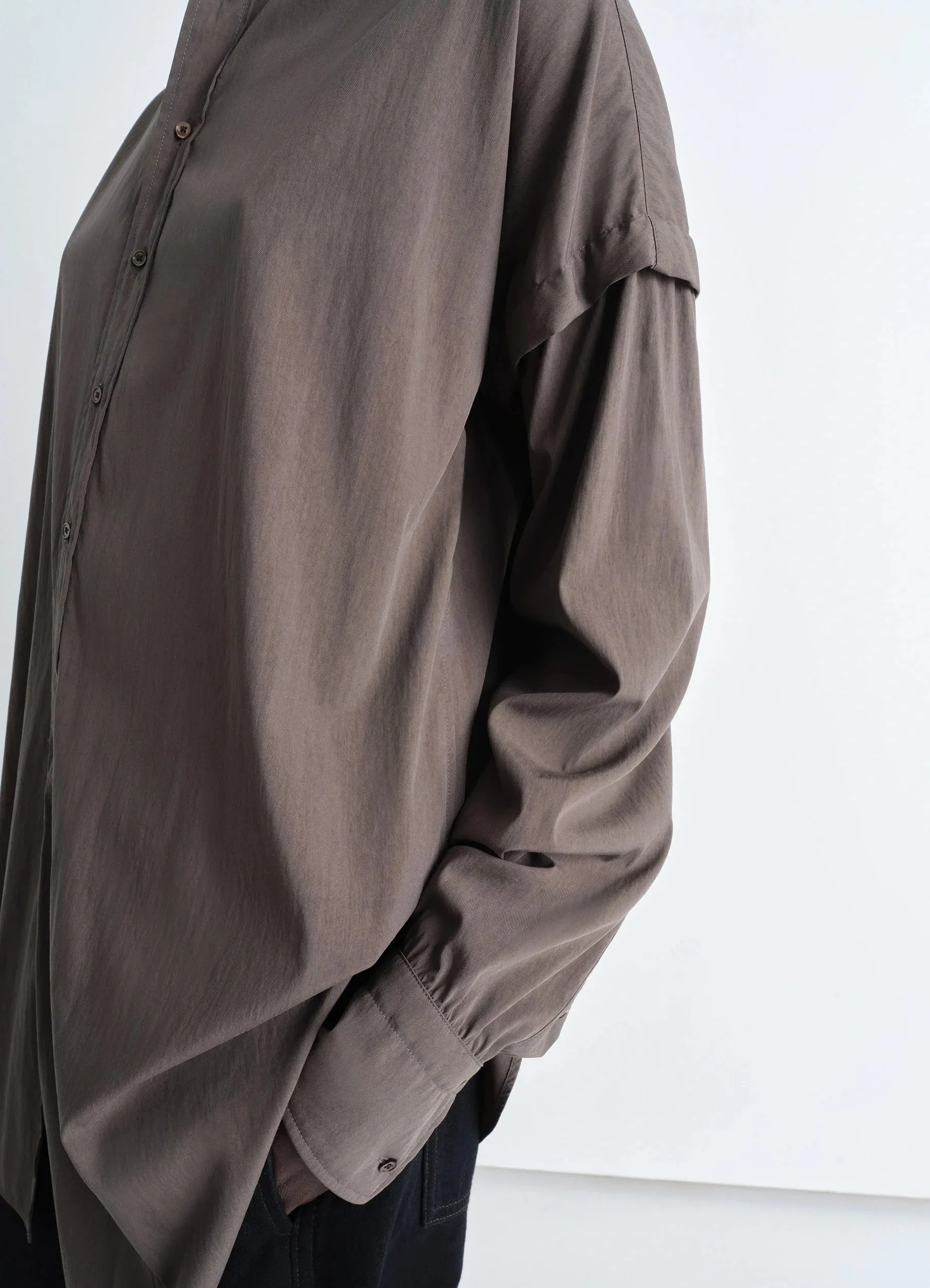 LONG SHIRT WITH HALF PLACKET sold by Lemaire product image thumbnail 2