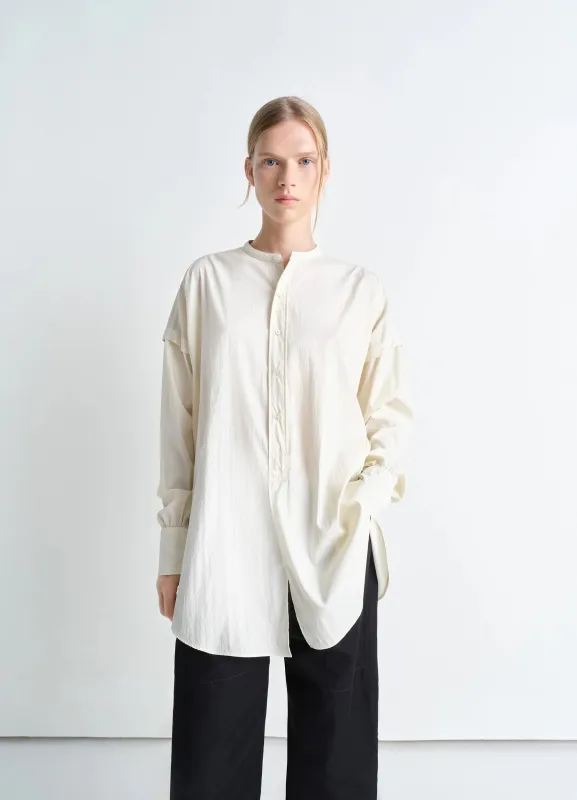 LONG SHIRT WITH HALF PLACKET made by Lemaire