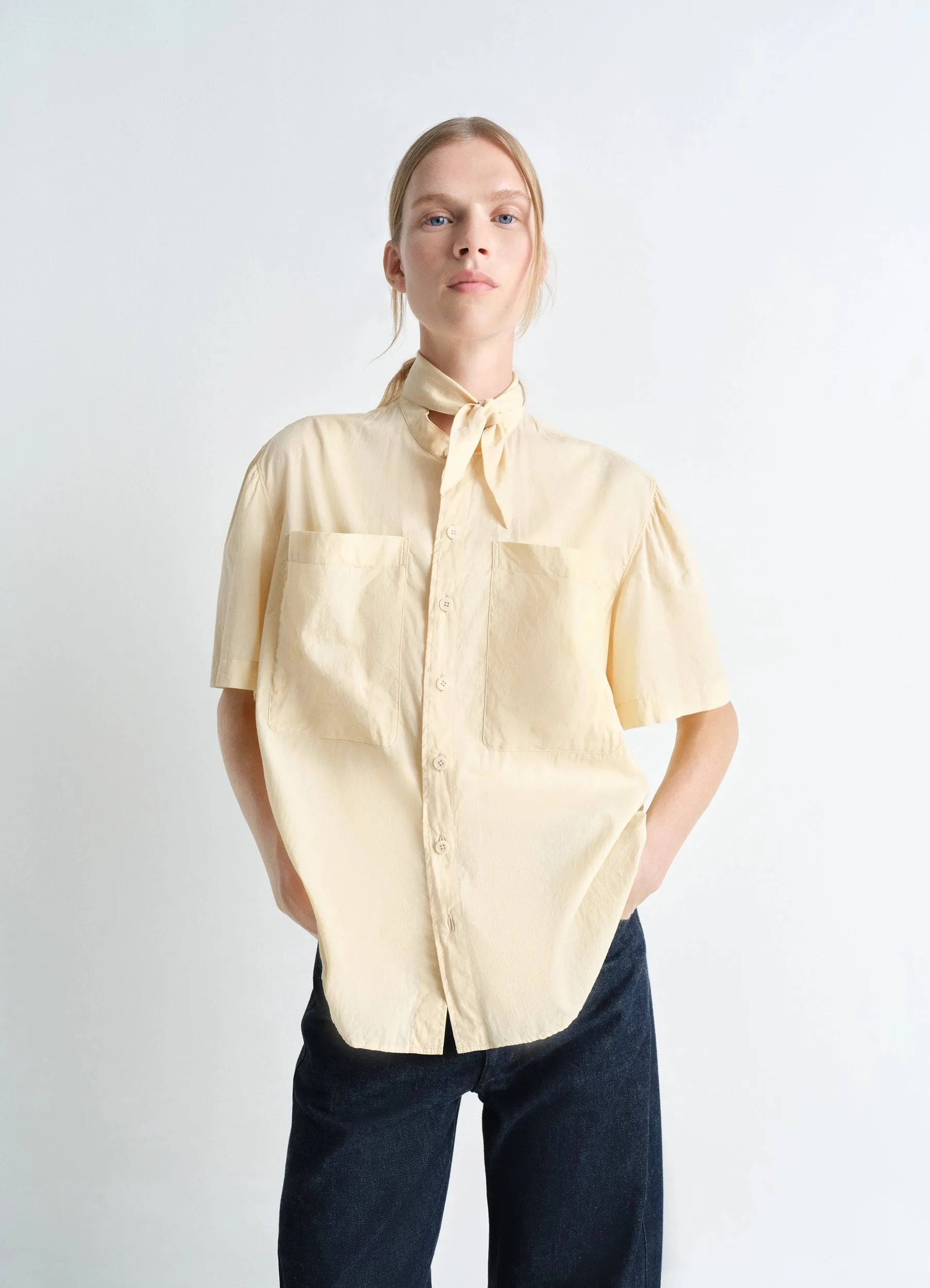 SHORT SLEEVE SHIRT WITH FOULARD sold by Lemaire
