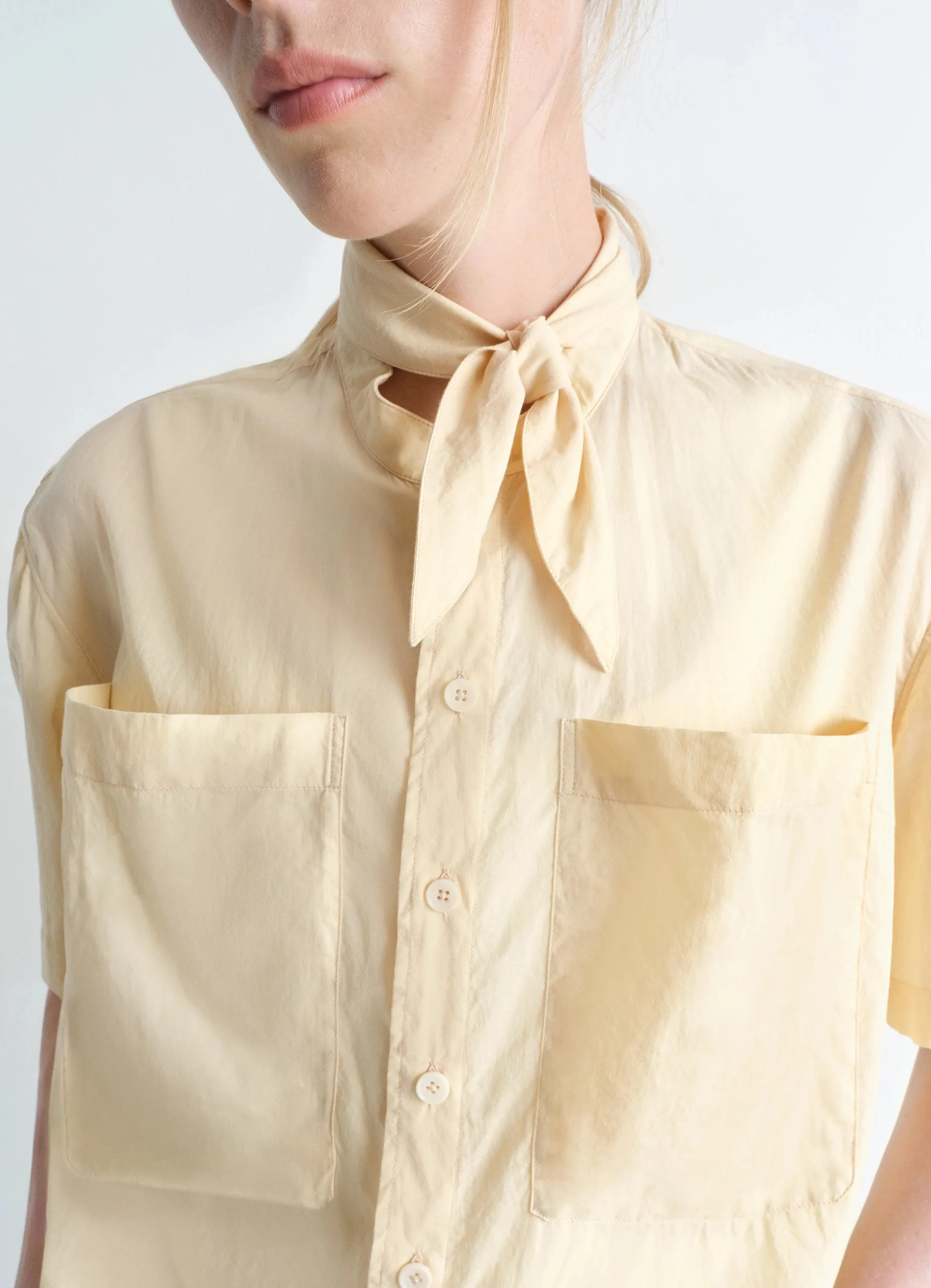 SHORT SLEEVE SHIRT WITH FOULARD sold by Lemaire product image thumbnail 3
