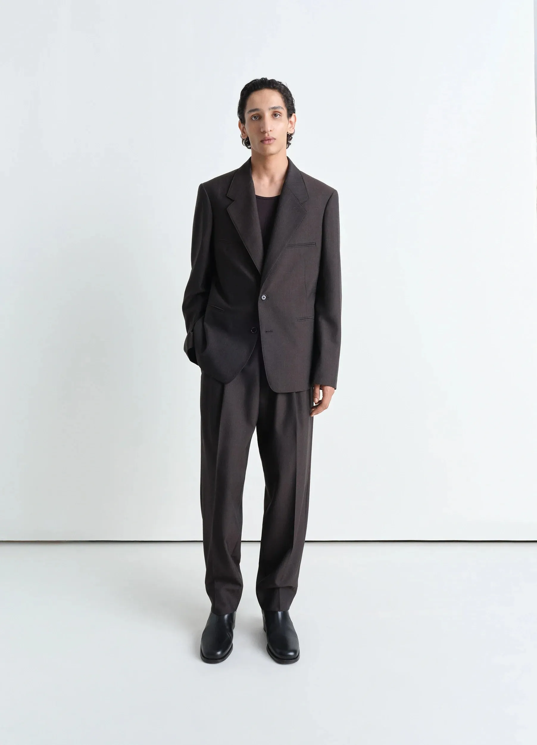 TAILORED SINGLE BREASTED JACKET IN POLYWOOL sold by Lemaire product image thumbnail 2