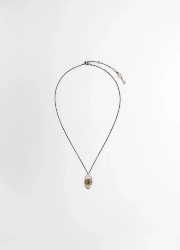 CAT EYE PENDANT NECKLACE made by Lemaire