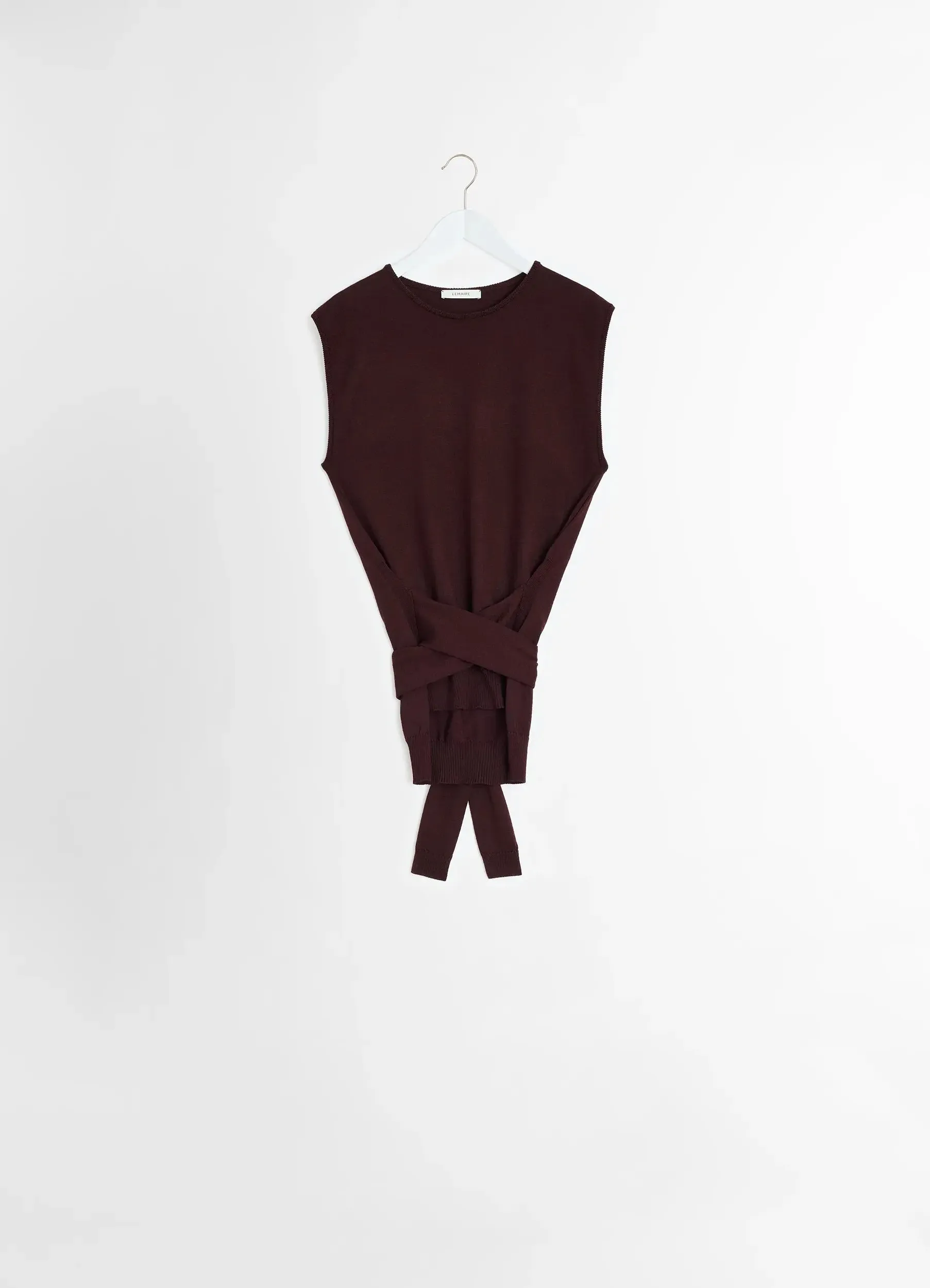 TROMPE L'OEIL SLEEVELESS JUMPER sold by Lemaire product image thumbnail 4