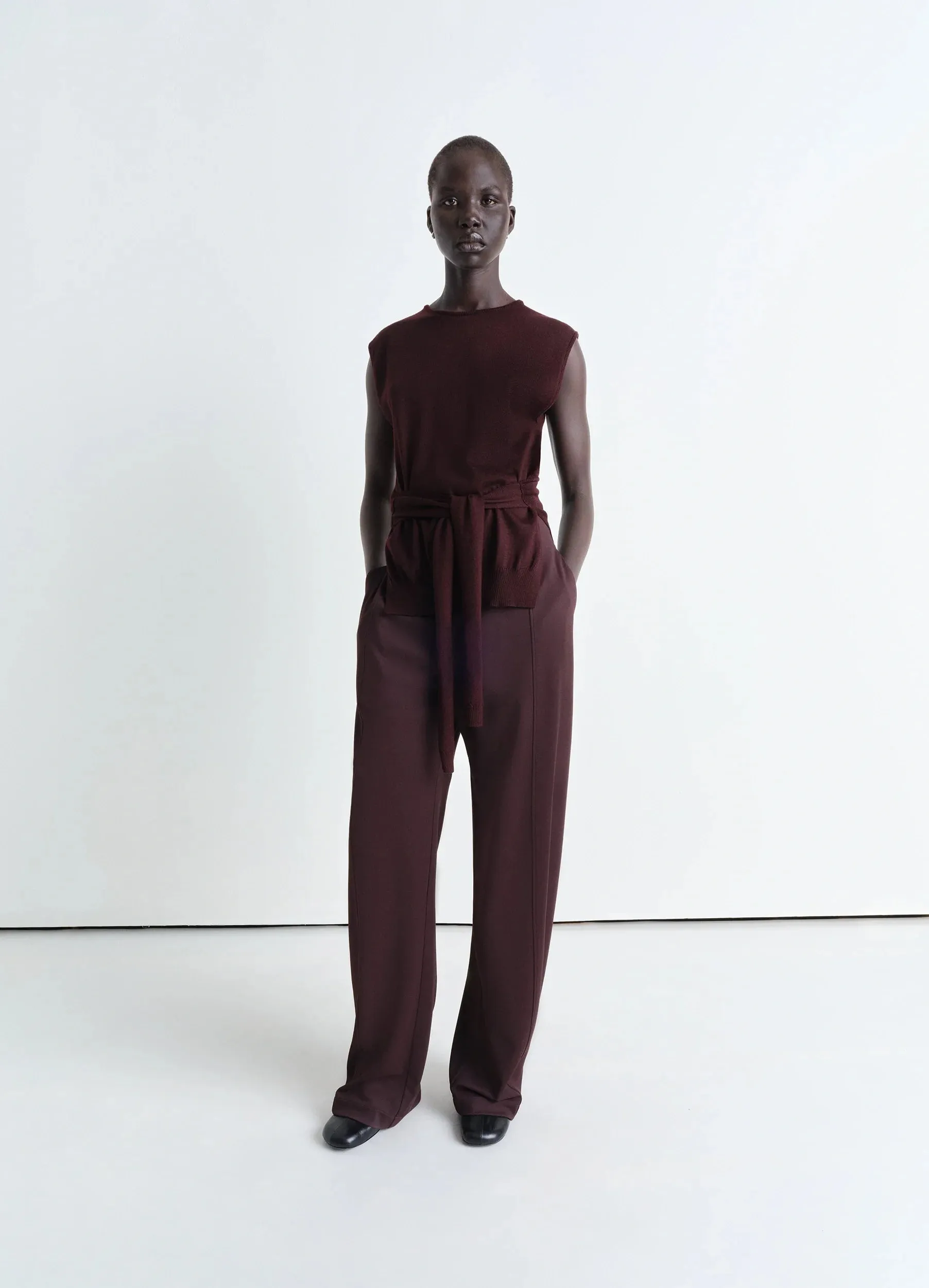 TROMPE L'OEIL SLEEVELESS JUMPER sold by Lemaire product image thumbnail 3