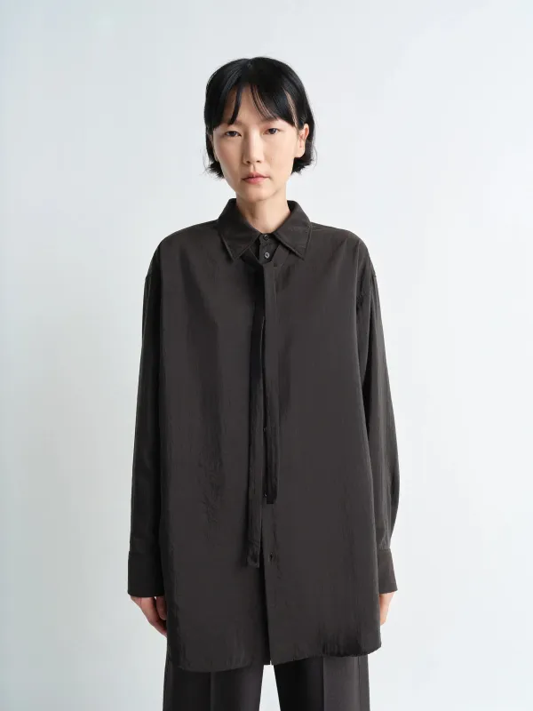 LONG SHIRT WITH TIE sold by Lemaire