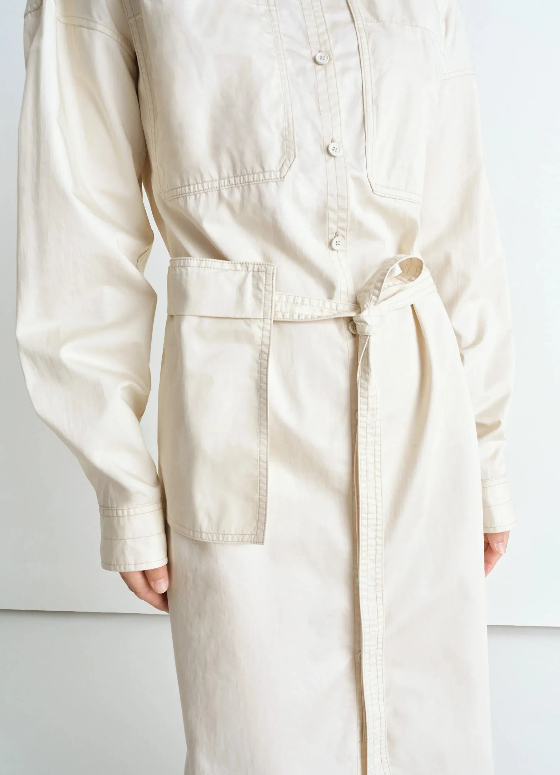 LONG SHIRT DRESS sold by Lemaire product image thumbnail 2