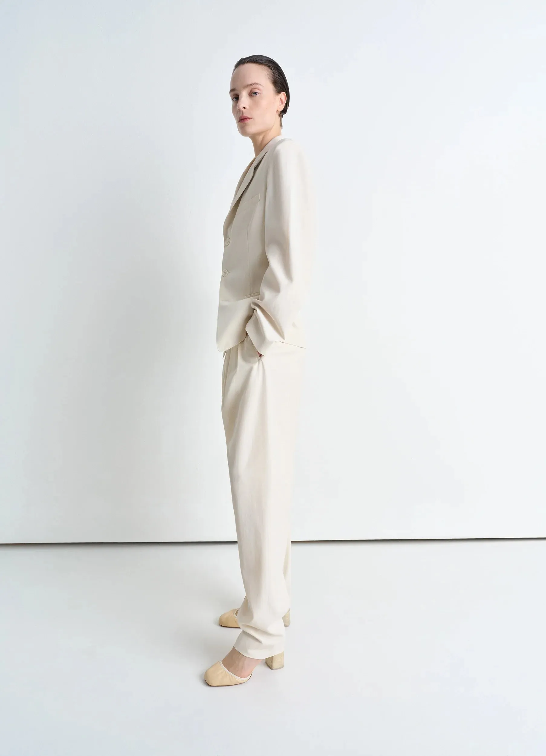 SINGLE-BREASTED FITTED TAILORED JACKET sold by Lemaire product image thumbnail 2