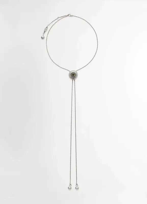 CAT EYE RATTLE BOLO TIE made by Lemaire