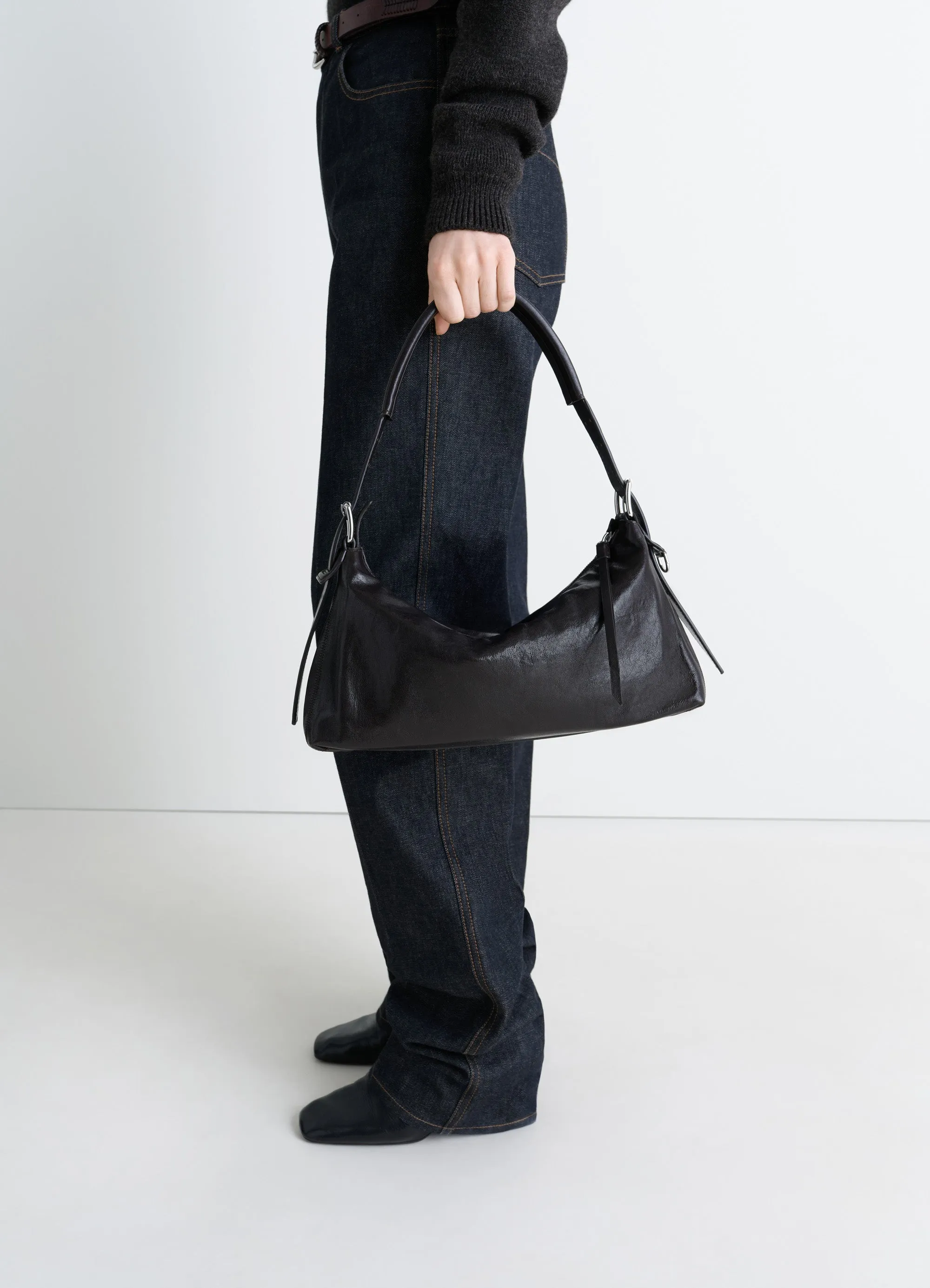 BELTED BAGUETTE BAG IN LEATHER sold by Lemaire product image thumbnail 3