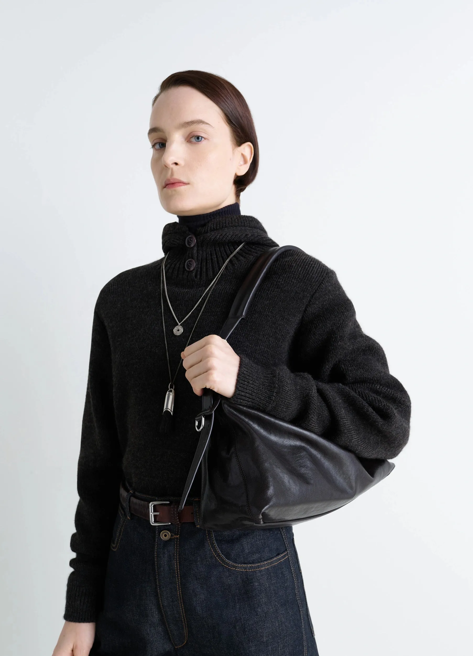 BELTED BAGUETTE BAG IN LEATHER sold by Lemaire product image thumbnail 2