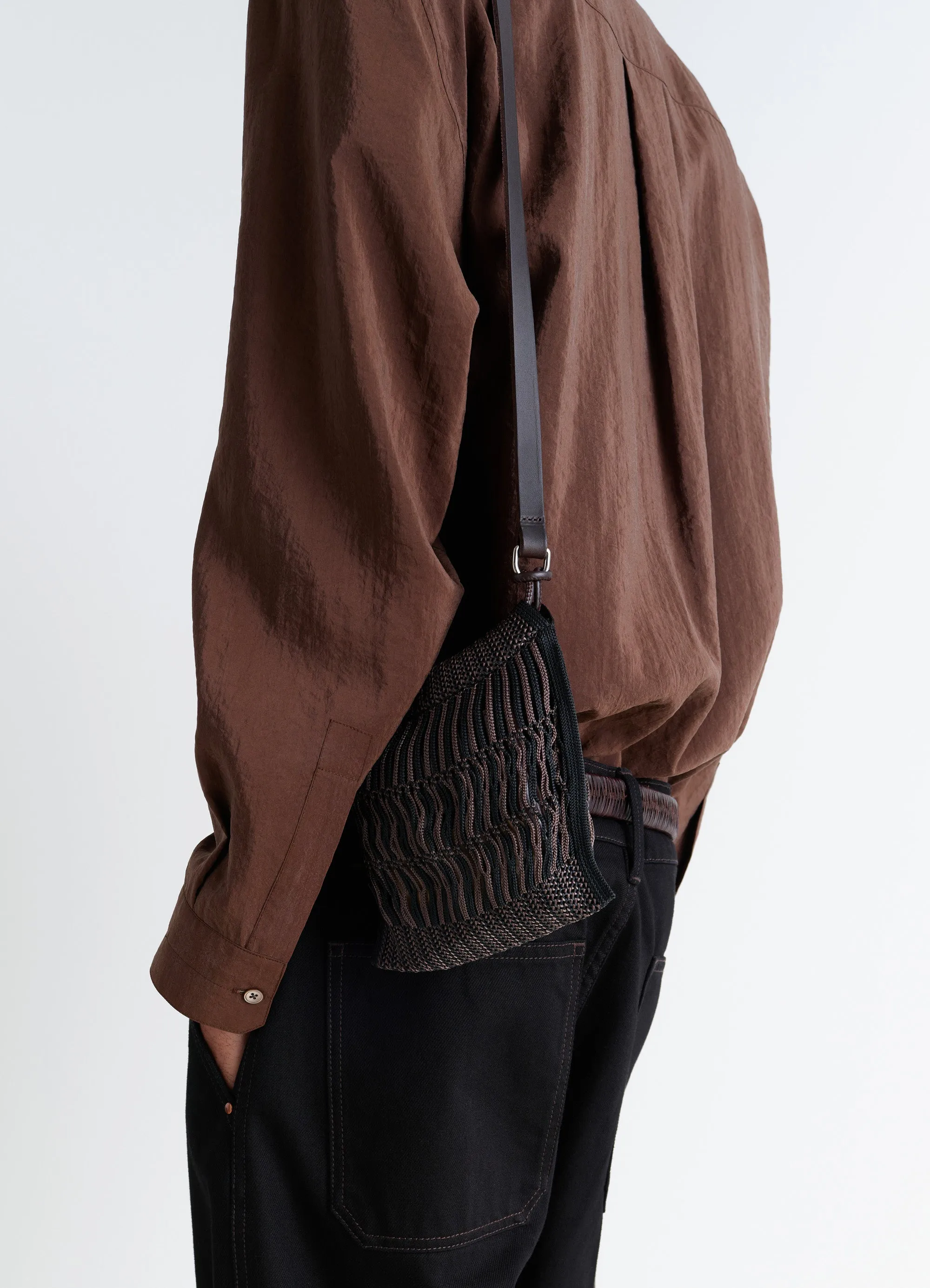 MINI CROSSBODY FILT NET BAG IN NYLON NET sold by Lemaire product image thumbnail 3
