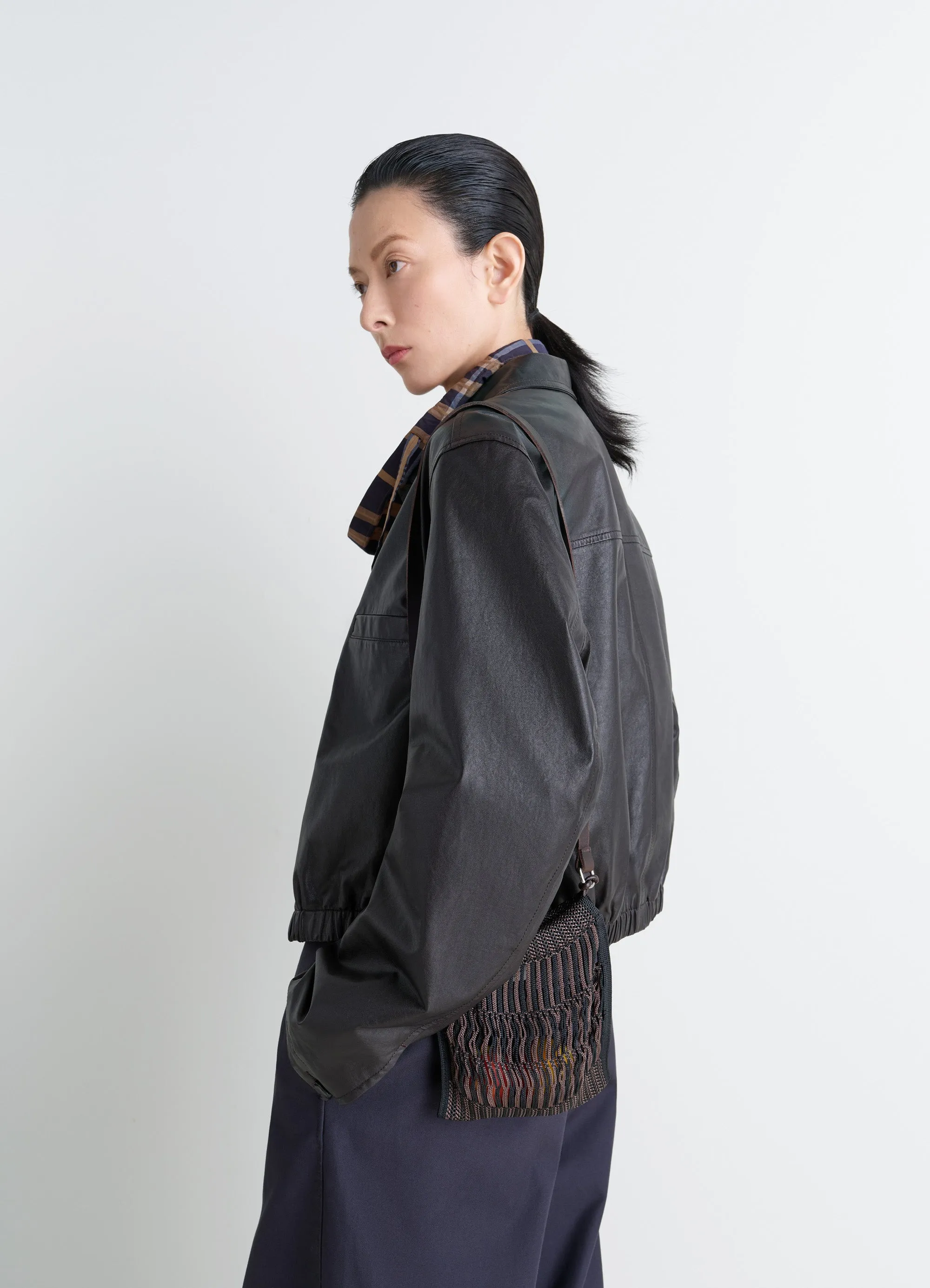MINI CROSSBODY FILT NET BAG IN NYLON NET sold by Lemaire product image thumbnail 2