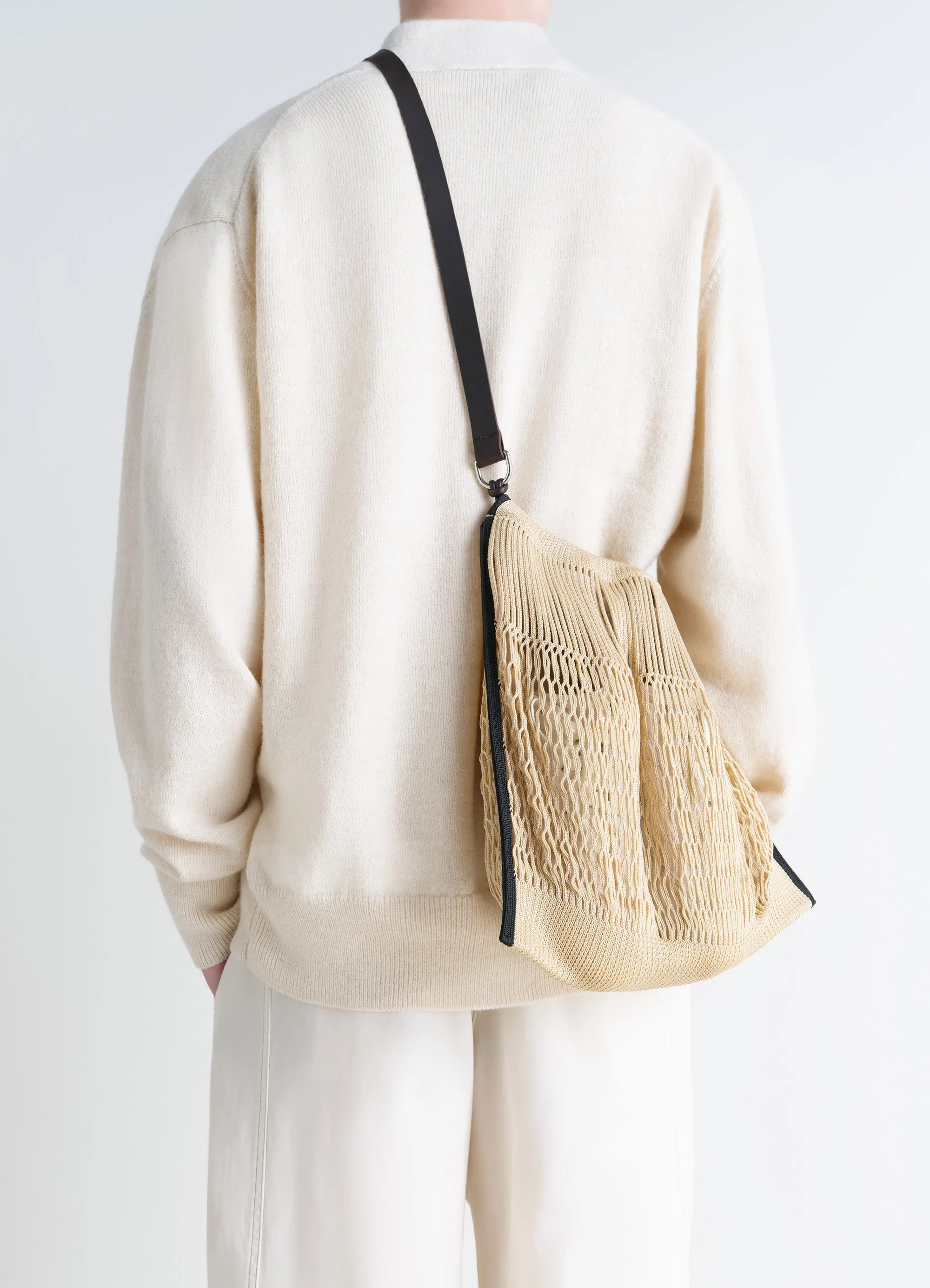 LARGE CROSSBODY FILT NET SHOPPING BAG sold by Lemaire product image thumbnail 3