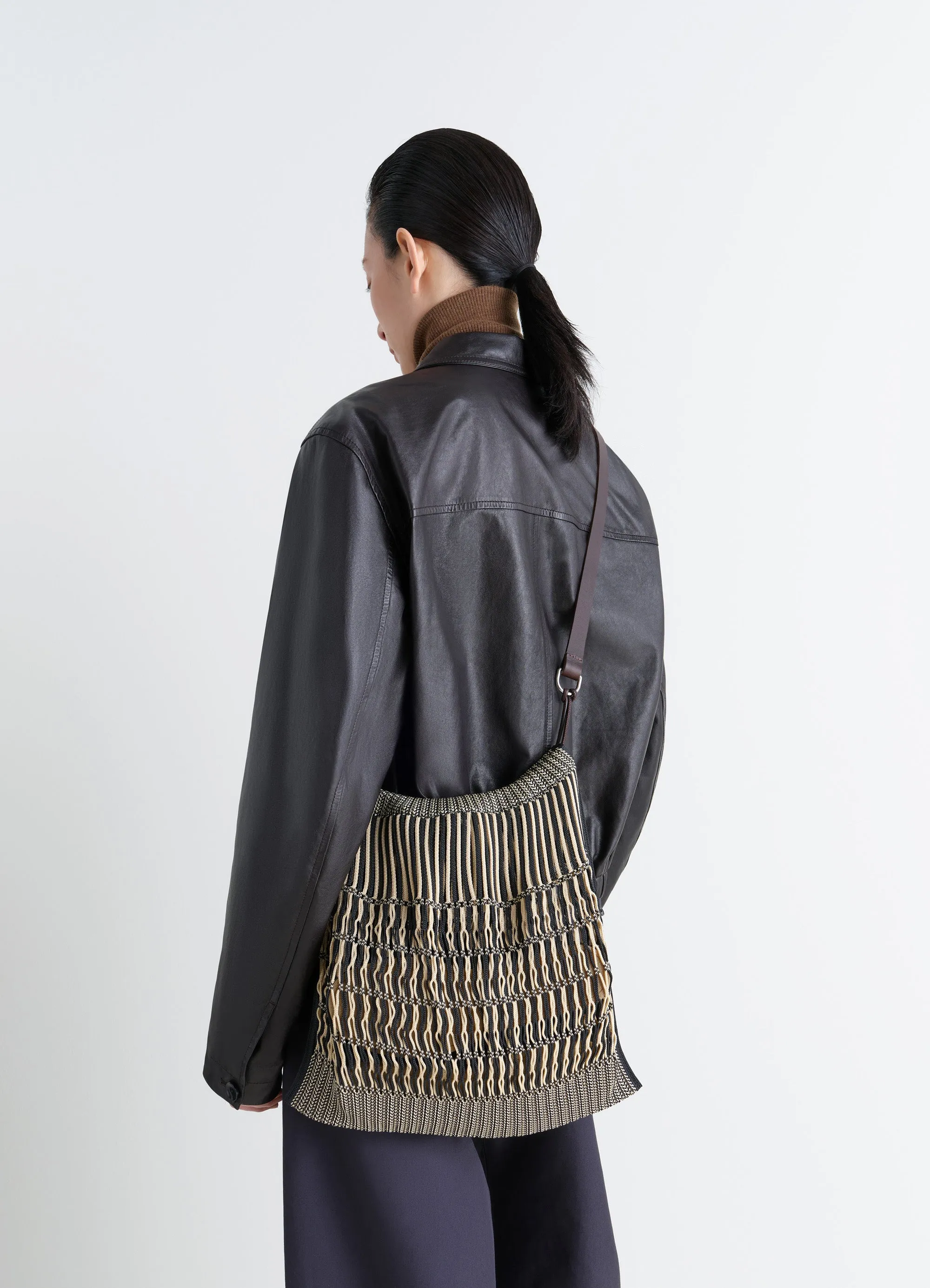 LARGE CROSSBODY FILT NET SHOPPING BAG sold by Lemaire product image thumbnail 2