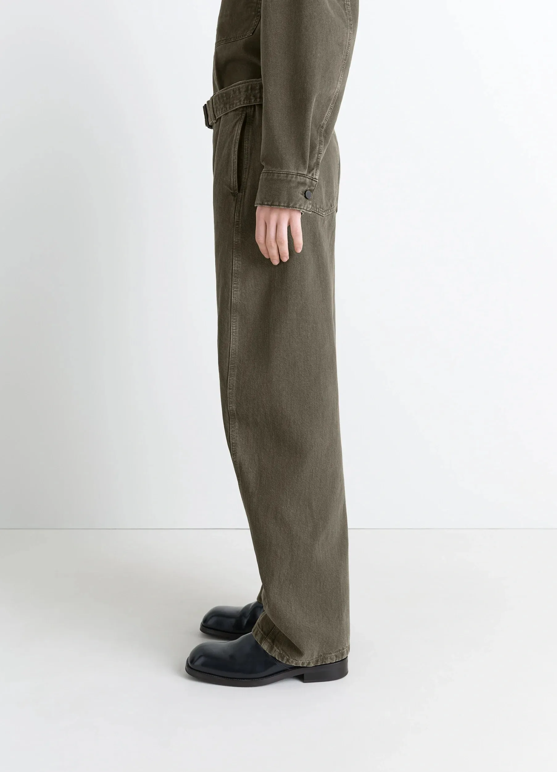 TWISTED BELTED PANTS IN DENIM sold by Lemaire product image thumbnail 5