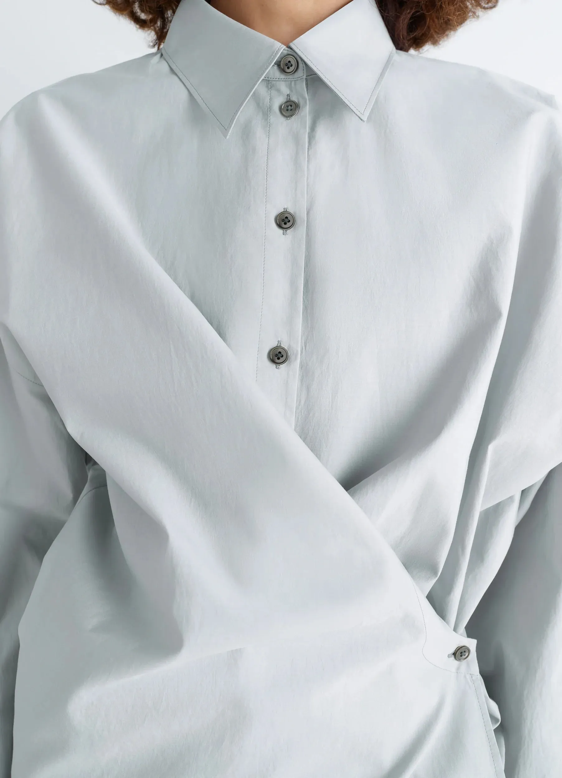 STRAIGHT COLLAR TWISTED SHIRT sold by Lemaire product image thumbnail 3