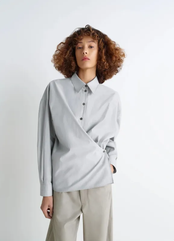 STRAIGHT COLLAR TWISTED SHIRT sold by Lemaire