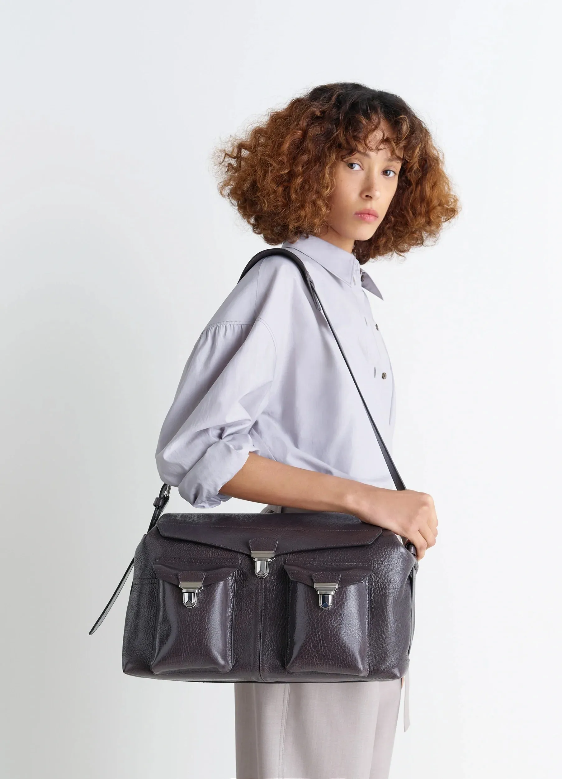 WEEK-END GEAR BAG IN LEATHER sold by Lemaire product image thumbnail 3