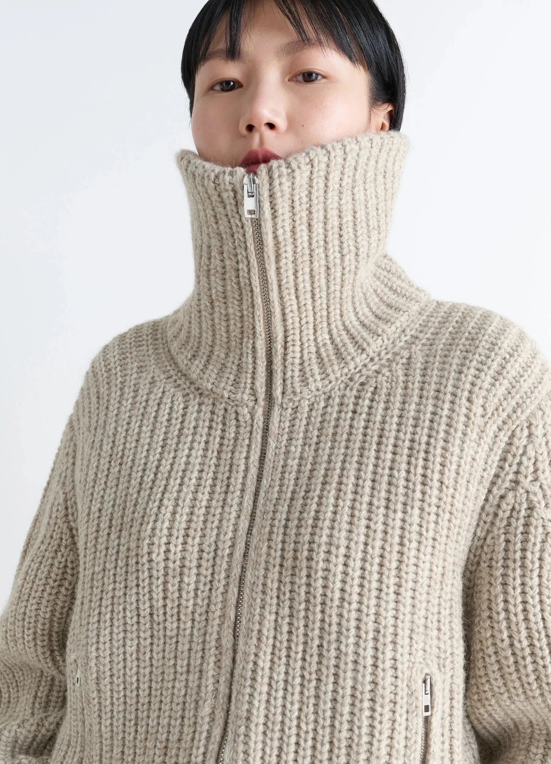 ZIPPED CARDIGAN IN YAK ALPACA sold by Lemaire product image thumbnail 4