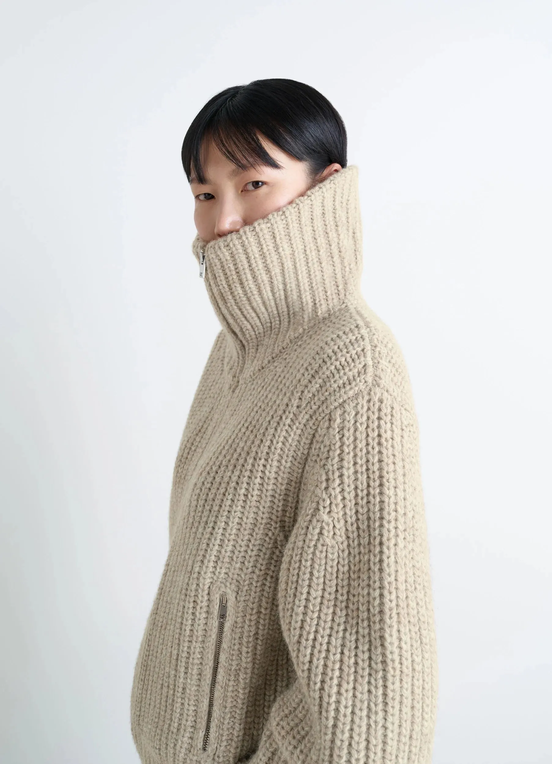 ZIPPED CARDIGAN IN YAK ALPACA sold by Lemaire product image thumbnail 3