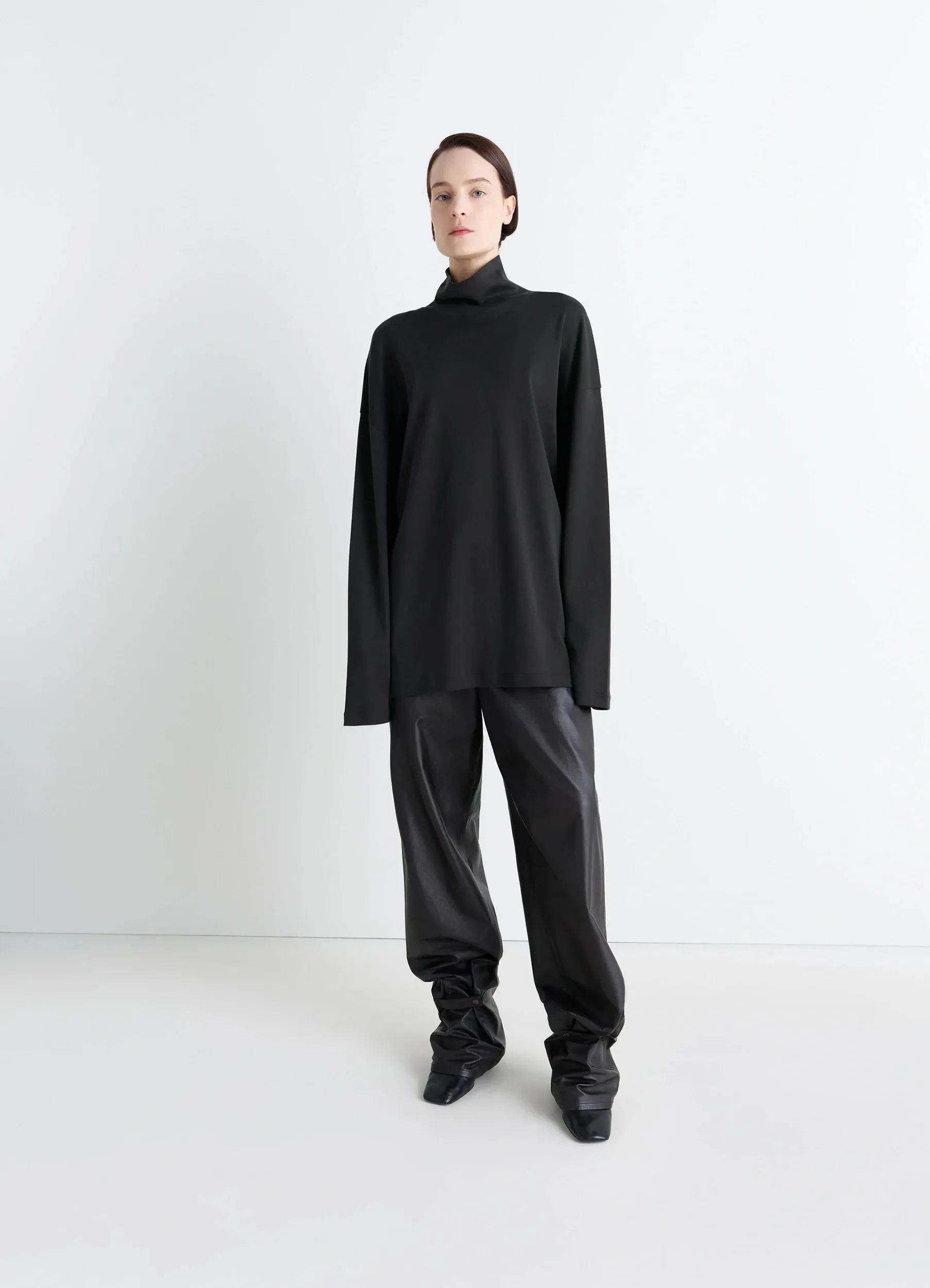 RELAXED MOCK NECK T-SHIRT sold by Lemaire product image thumbnail 3