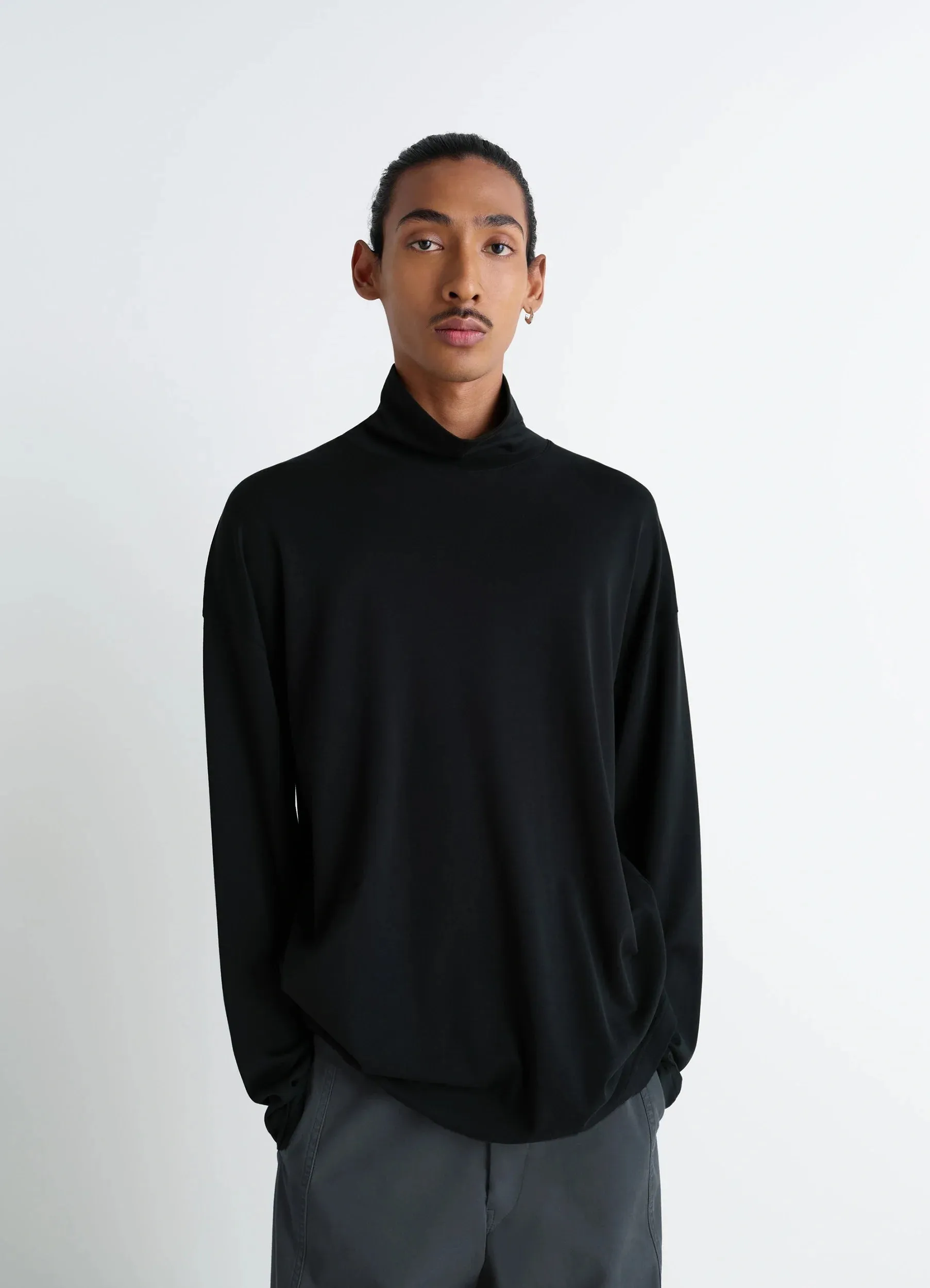 RELAXED MOCK NECK T-SHIRT sold by Lemaire product image thumbnail 2