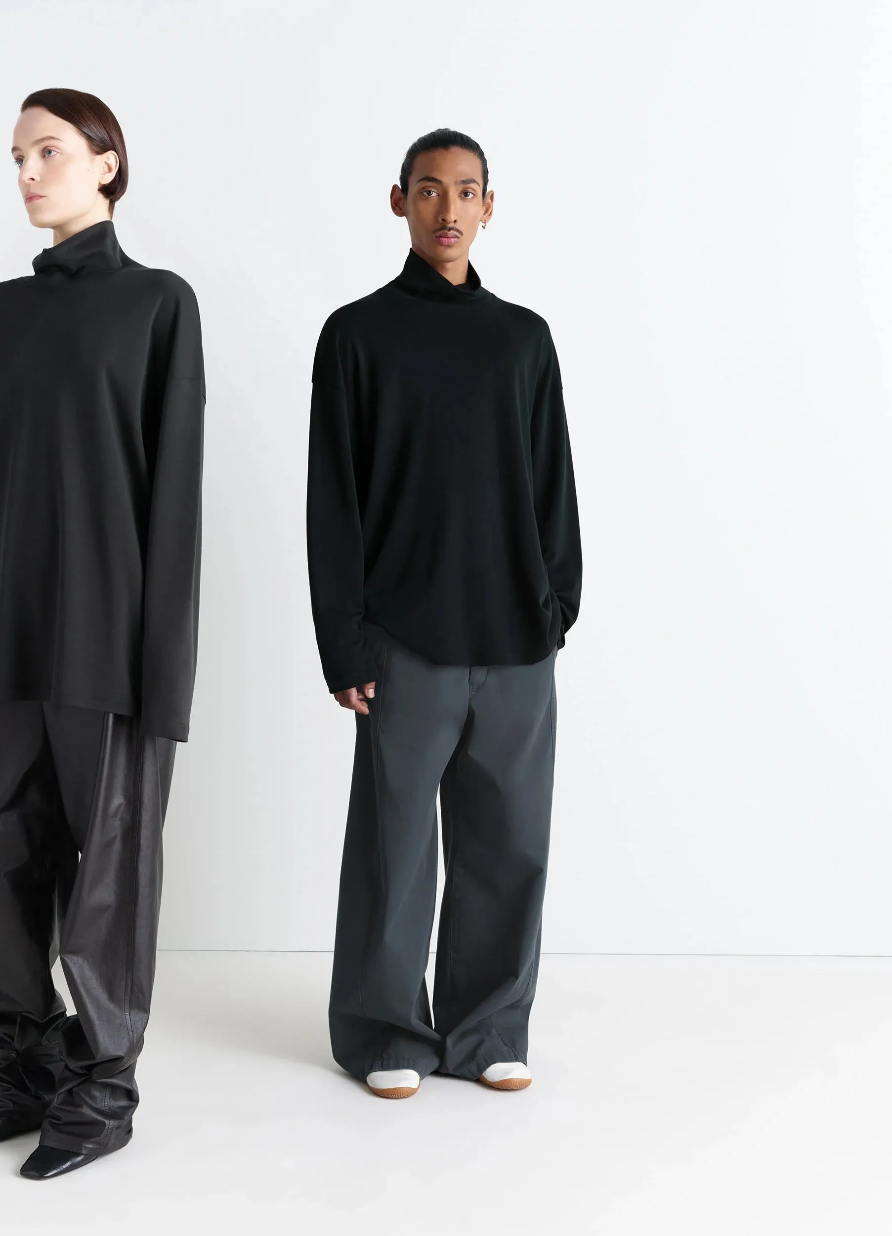 RELAXED MOCK NECK T-SHIRT sold by Lemaire