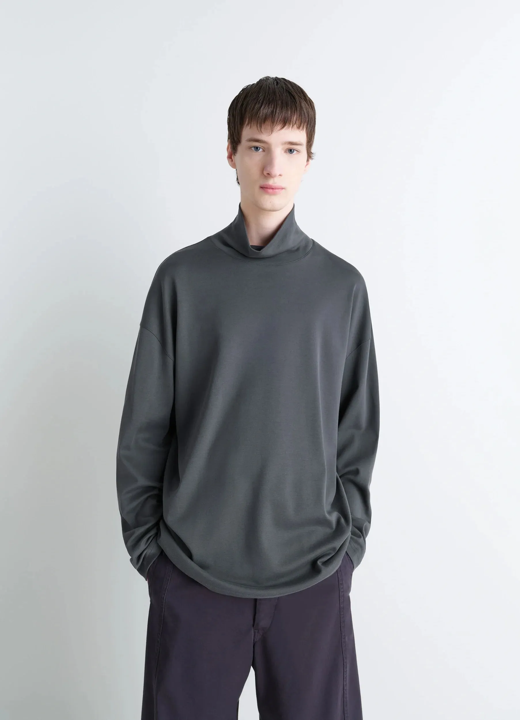 RELAXED MOCK NECK T-SHIRT sold by Lemaire product image thumbnail 2