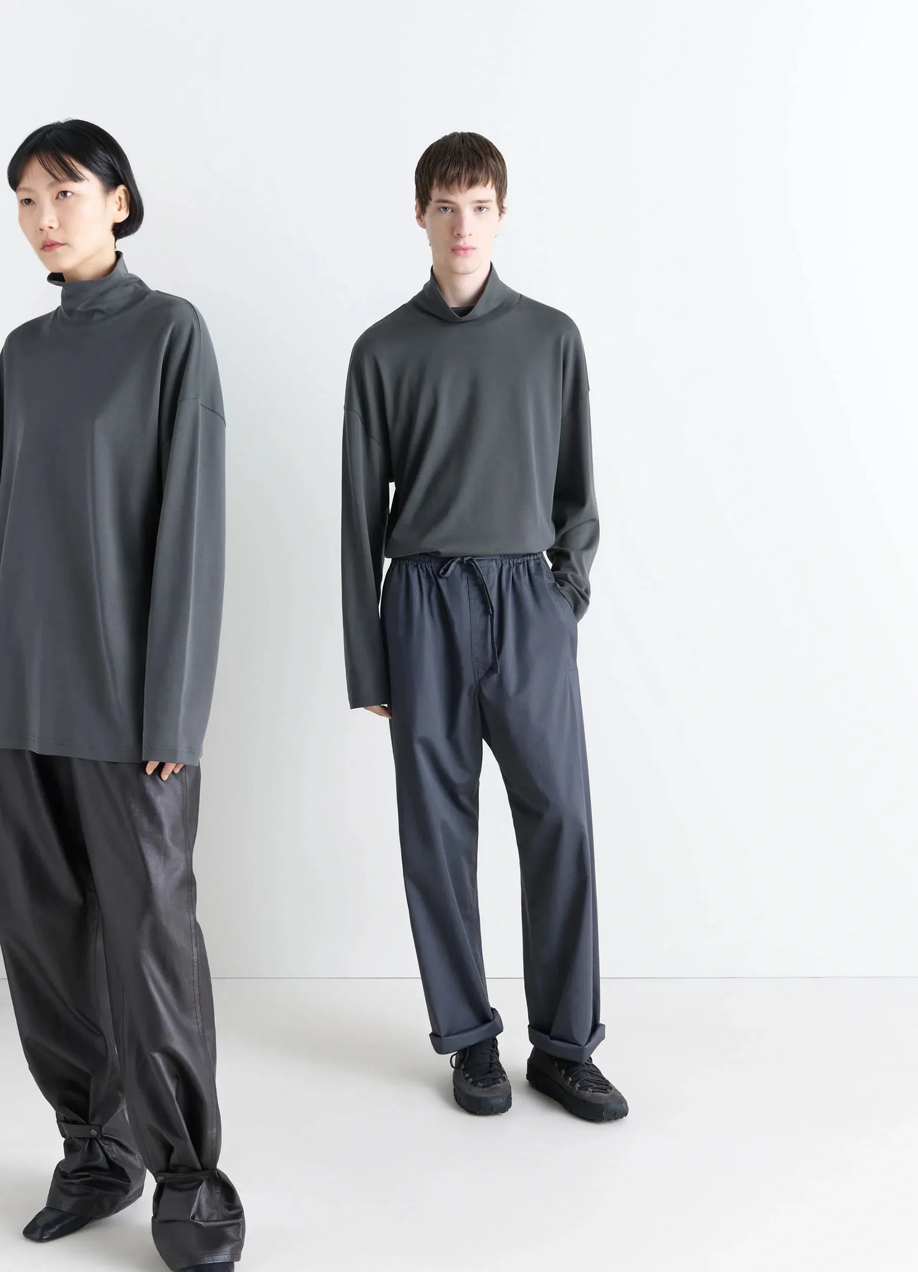 RELAXED MOCK NECK T-SHIRT sold by Lemaire