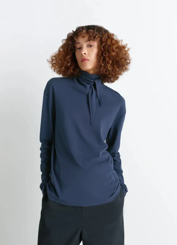 LONG SLEEVE FOULARD TOP sold by Lemaire