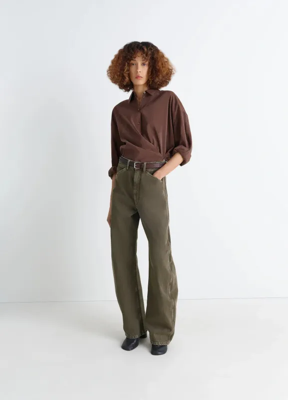 HIGH WAISTED CURVED PANTS sold by Lemaire
