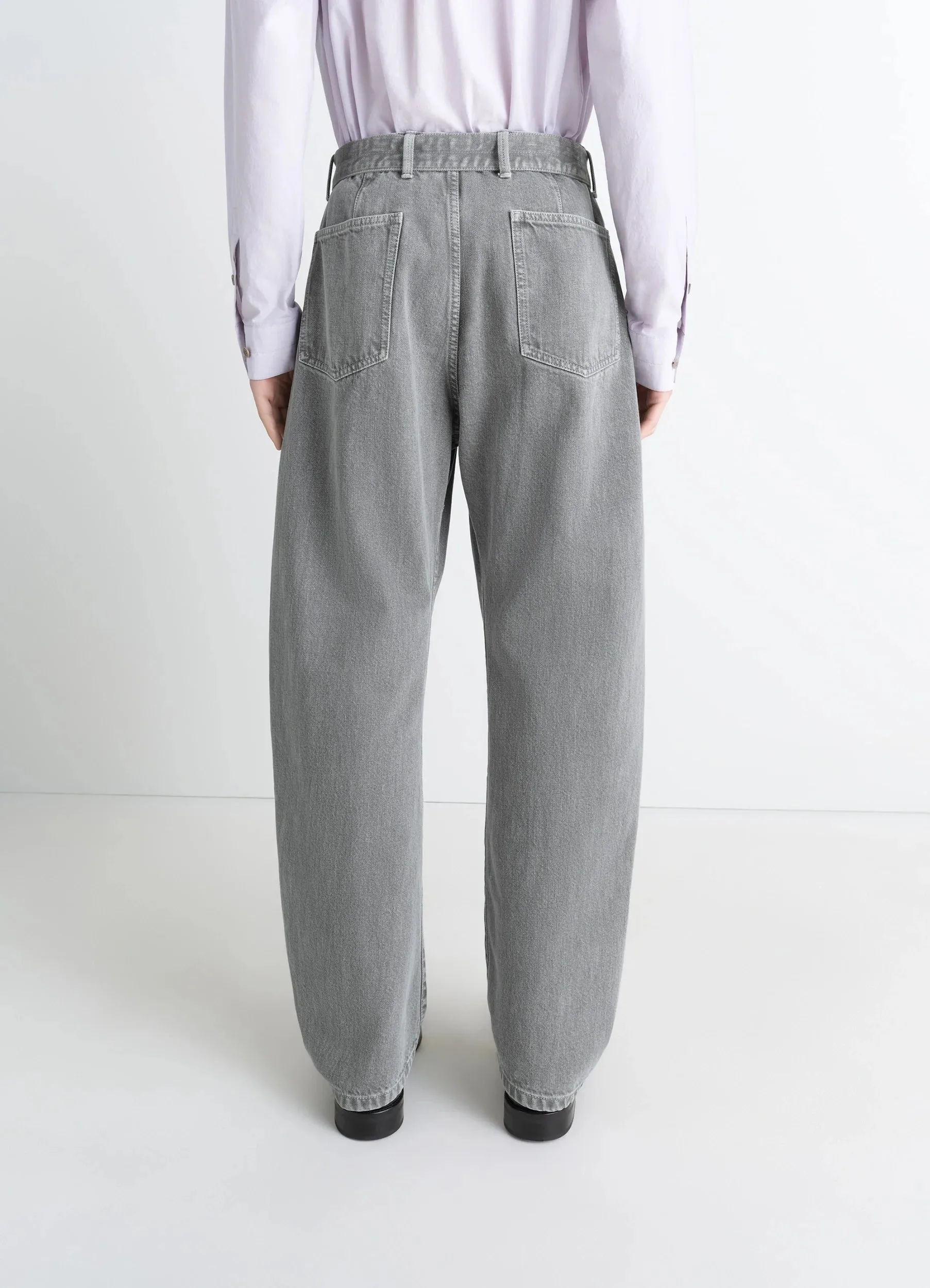 TWISTED BELTED PANTS IN DENIM sold by Lemaire product image thumbnail 4