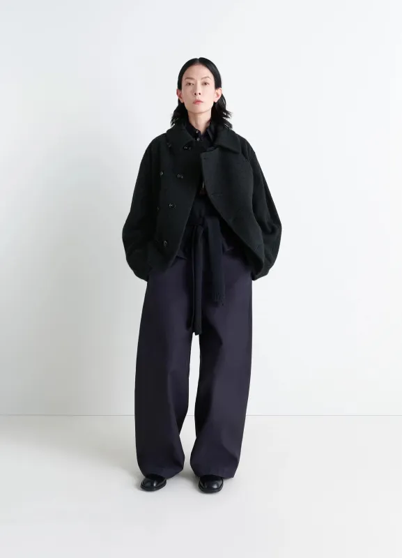 SHORT ASYMMETRICAL BATHROBE COAT made by Lemaire