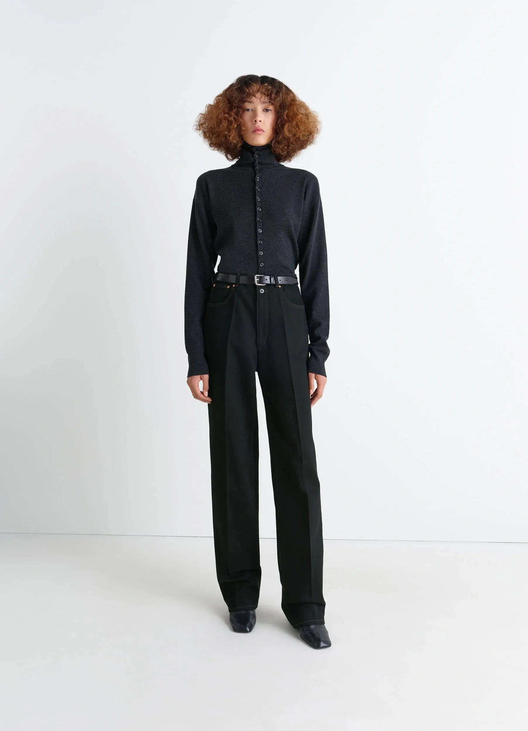 HIGH WAISTED STRAIGHT PANTS sold by Lemaire
