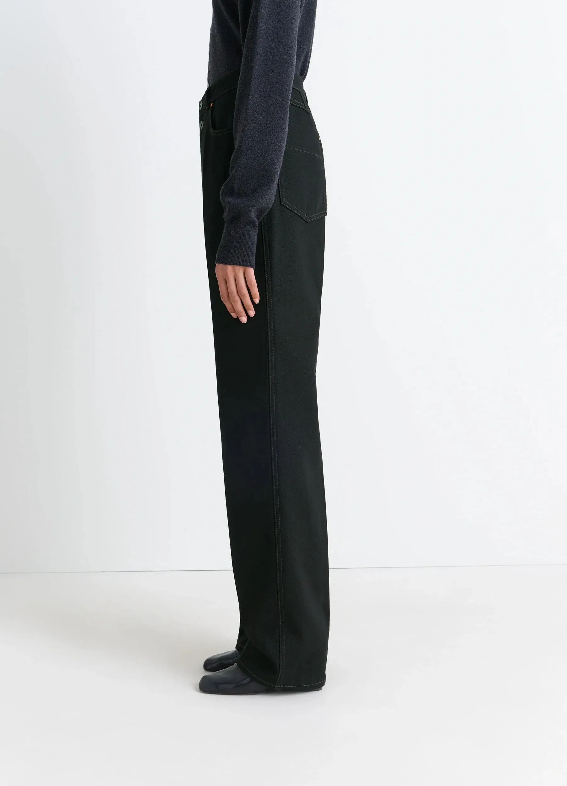 HIGH WAISTED STRAIGHT PANTS sold by Lemaire product image thumbnail 2