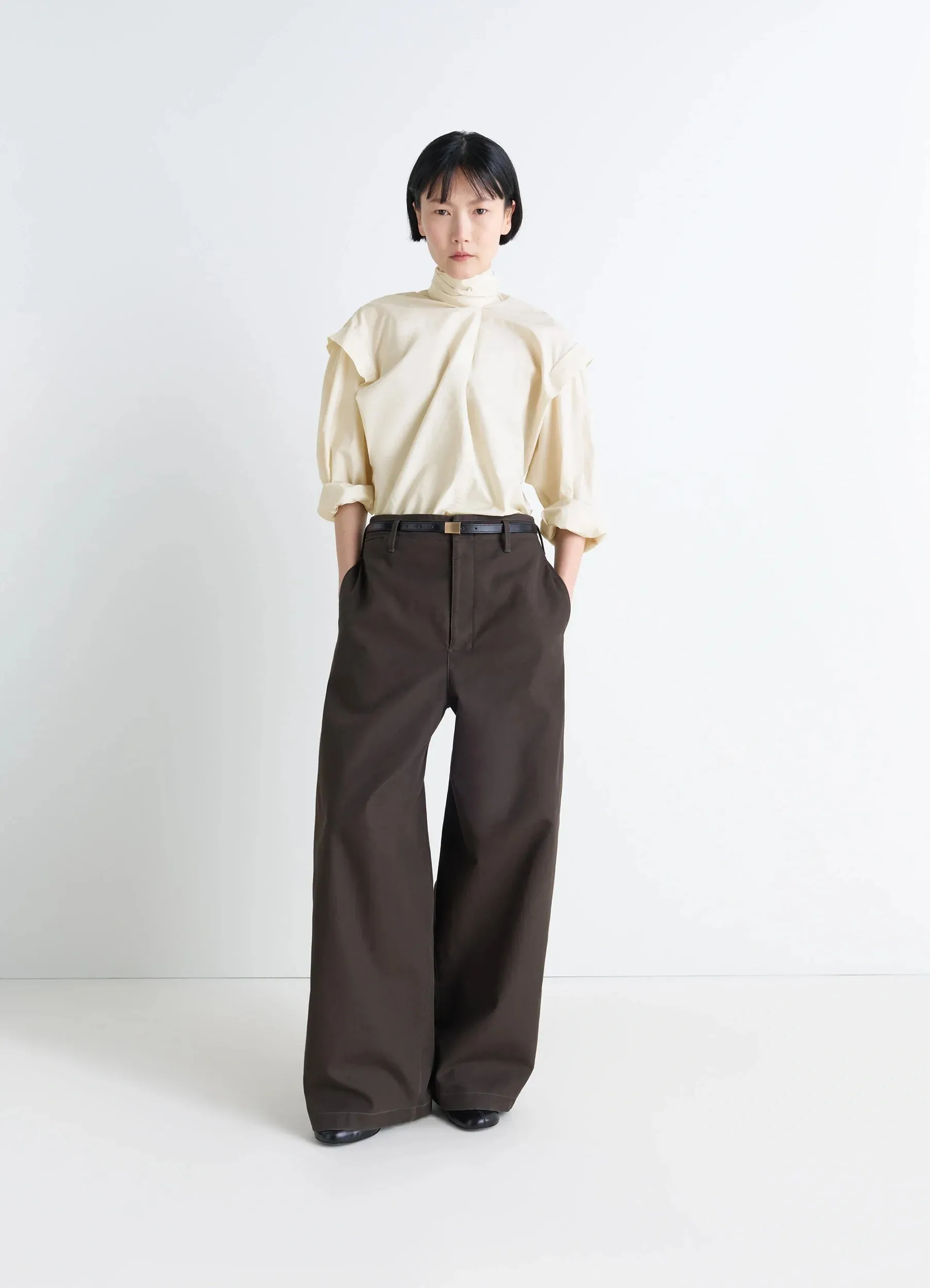 ASCOT BLOUSE IN WASHED COTTON SILK sold by Lemaire product image thumbnail 3