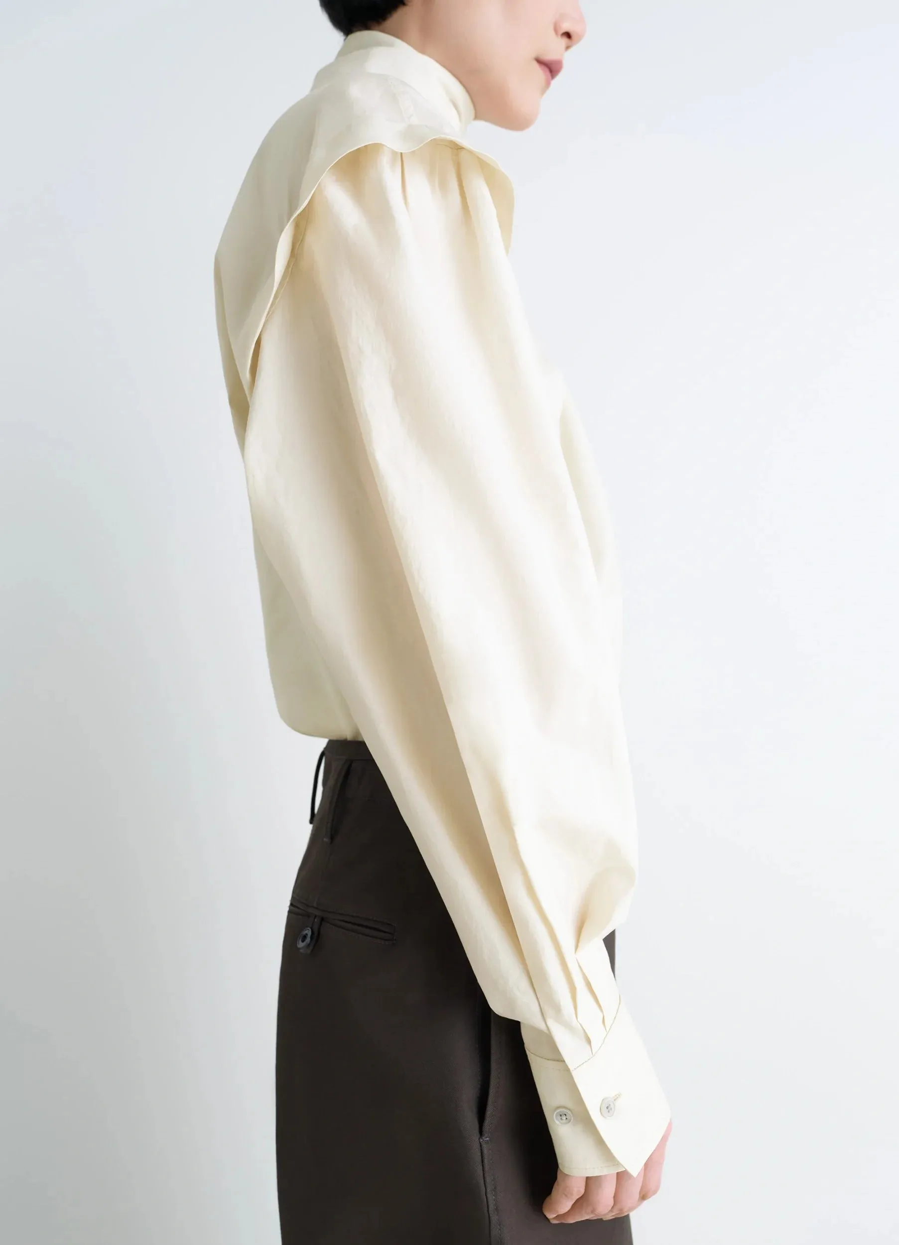 ASCOT BLOUSE IN WASHED COTTON SILK sold by Lemaire product image thumbnail 4