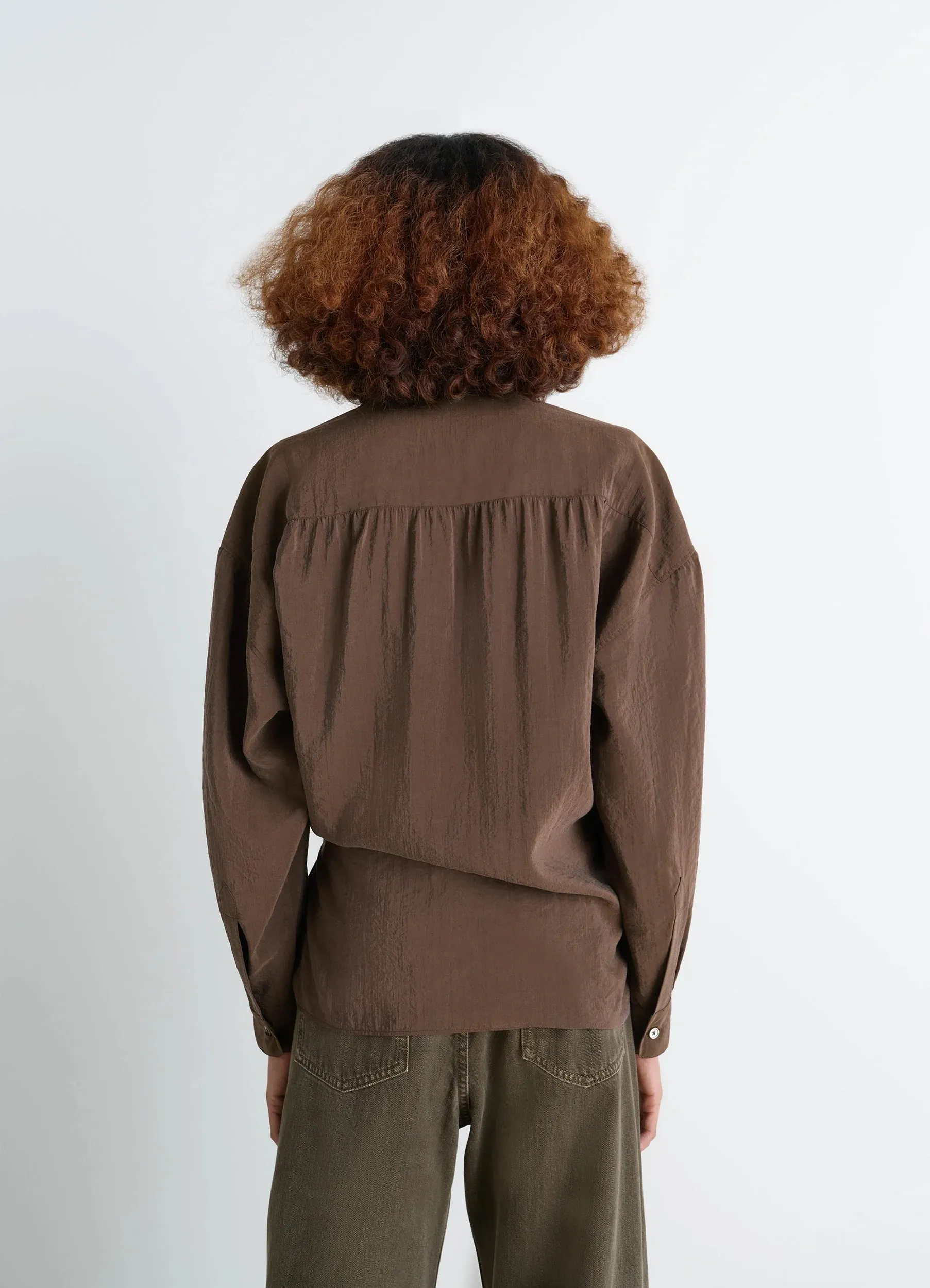 STRAIGHT COLLAR TWISTED SHIRT sold by Lemaire product image thumbnail 4