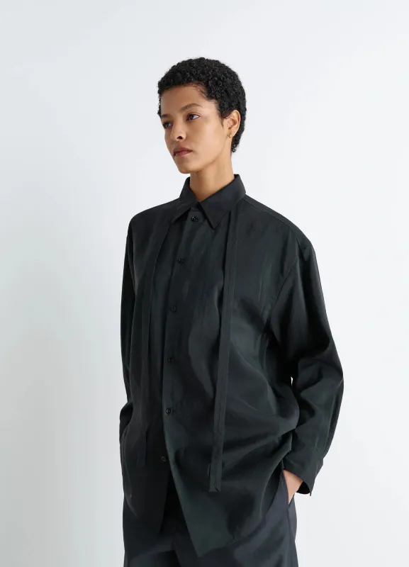 LONG SHIRT WITH TIE sold by Lemaire